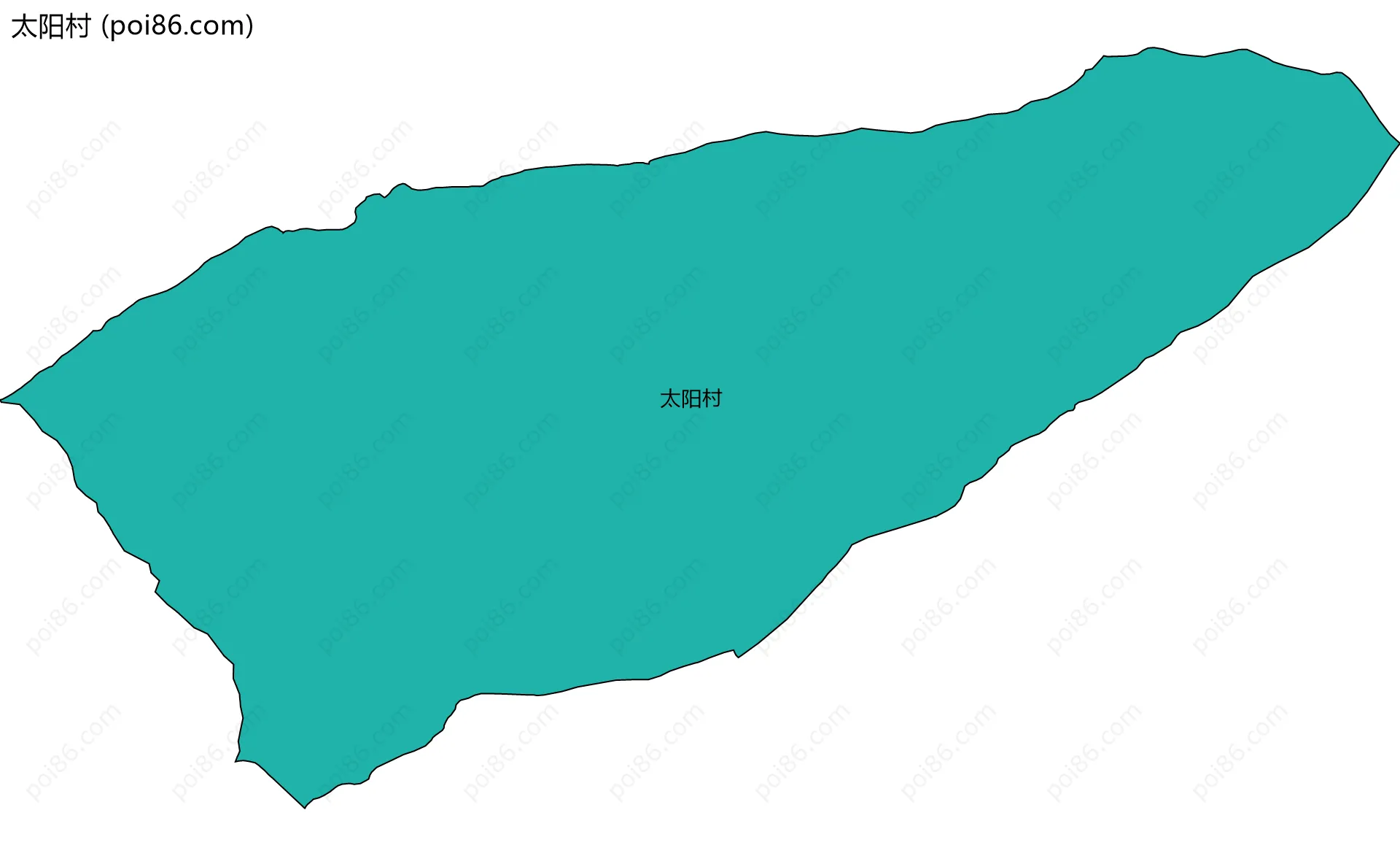 太阳村边界地图