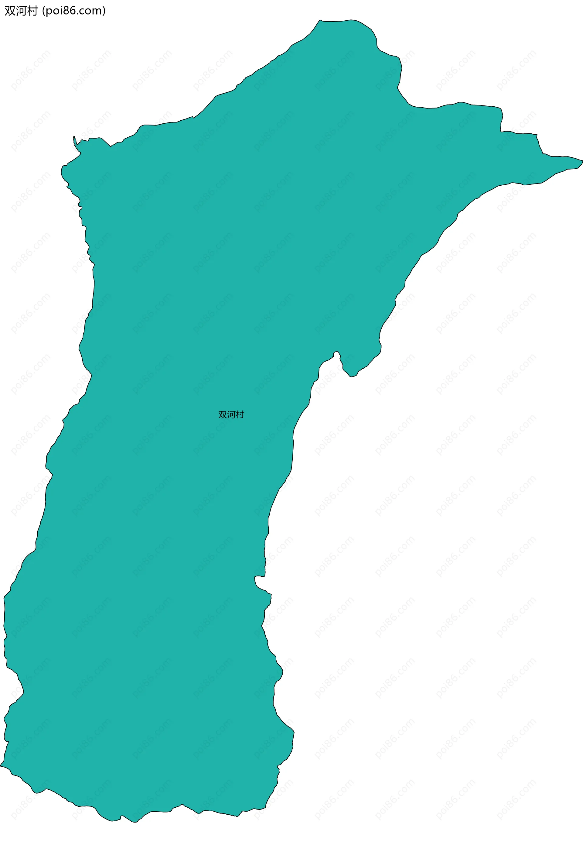 双河村边界地图