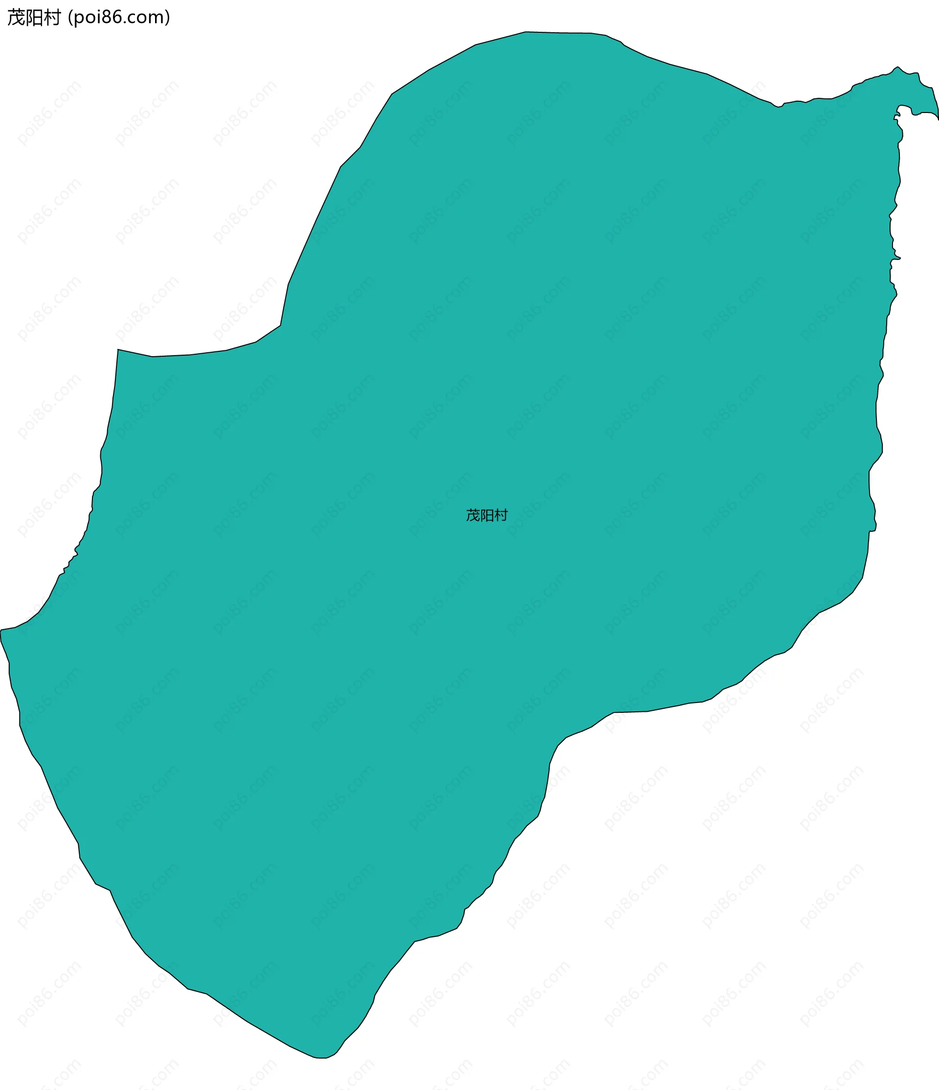 茂阳村边界地图