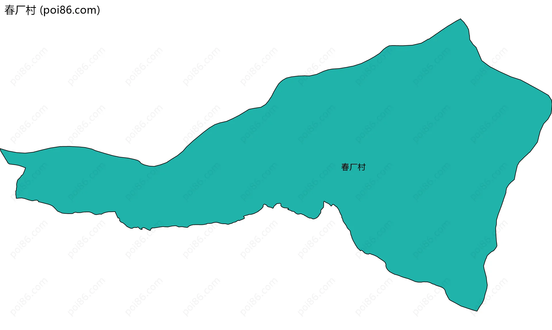 春厂村边界地图