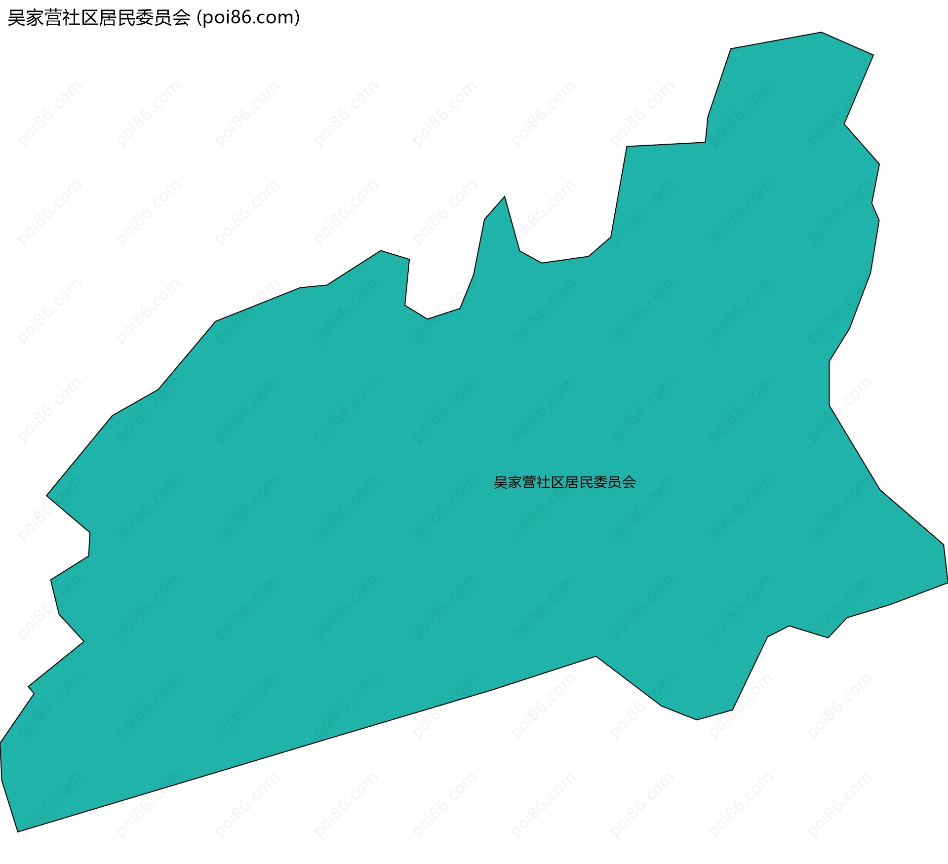 吴家营社区居民委员会边界地图