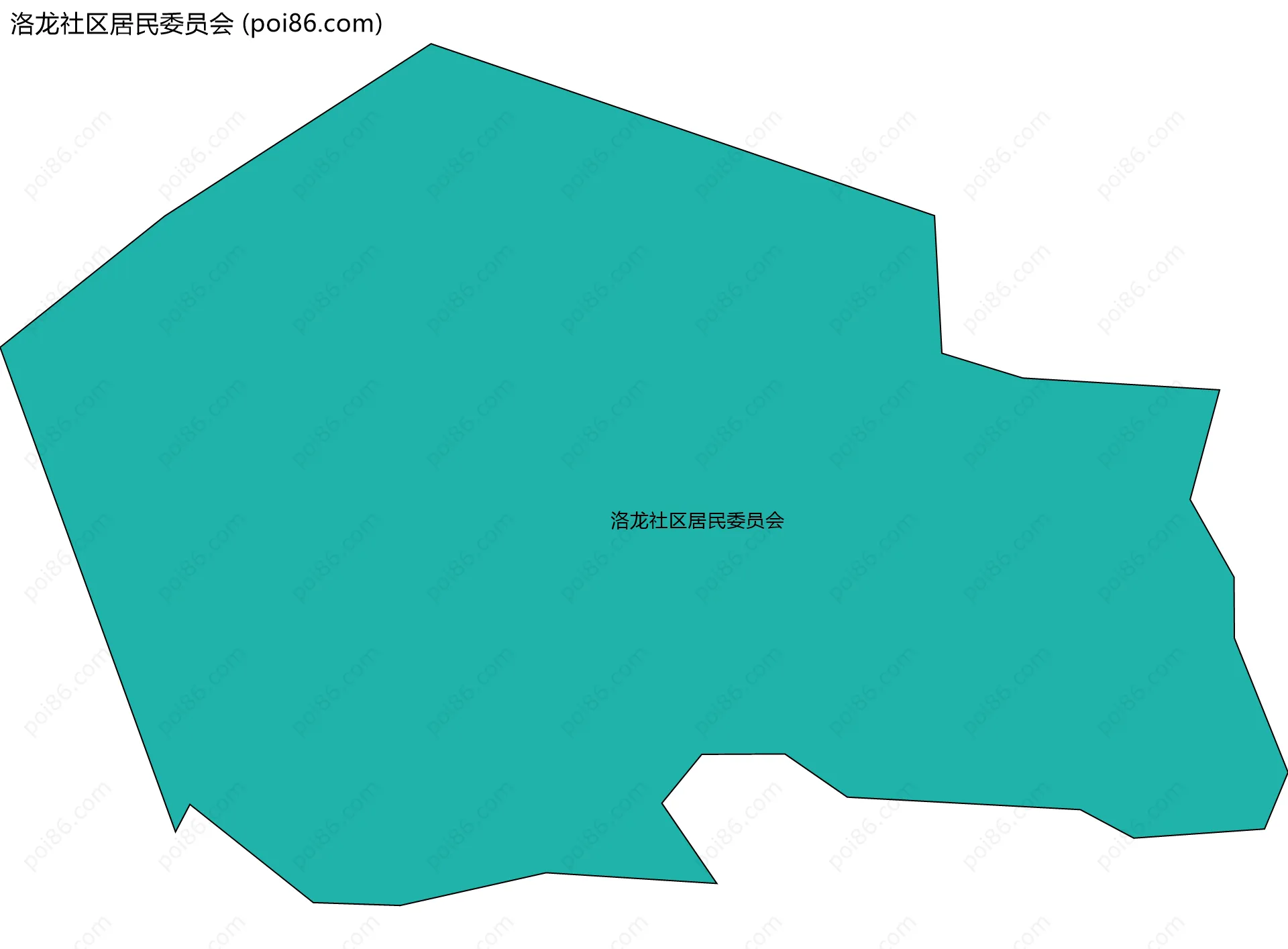 洛龙社区居民委员会边界地图