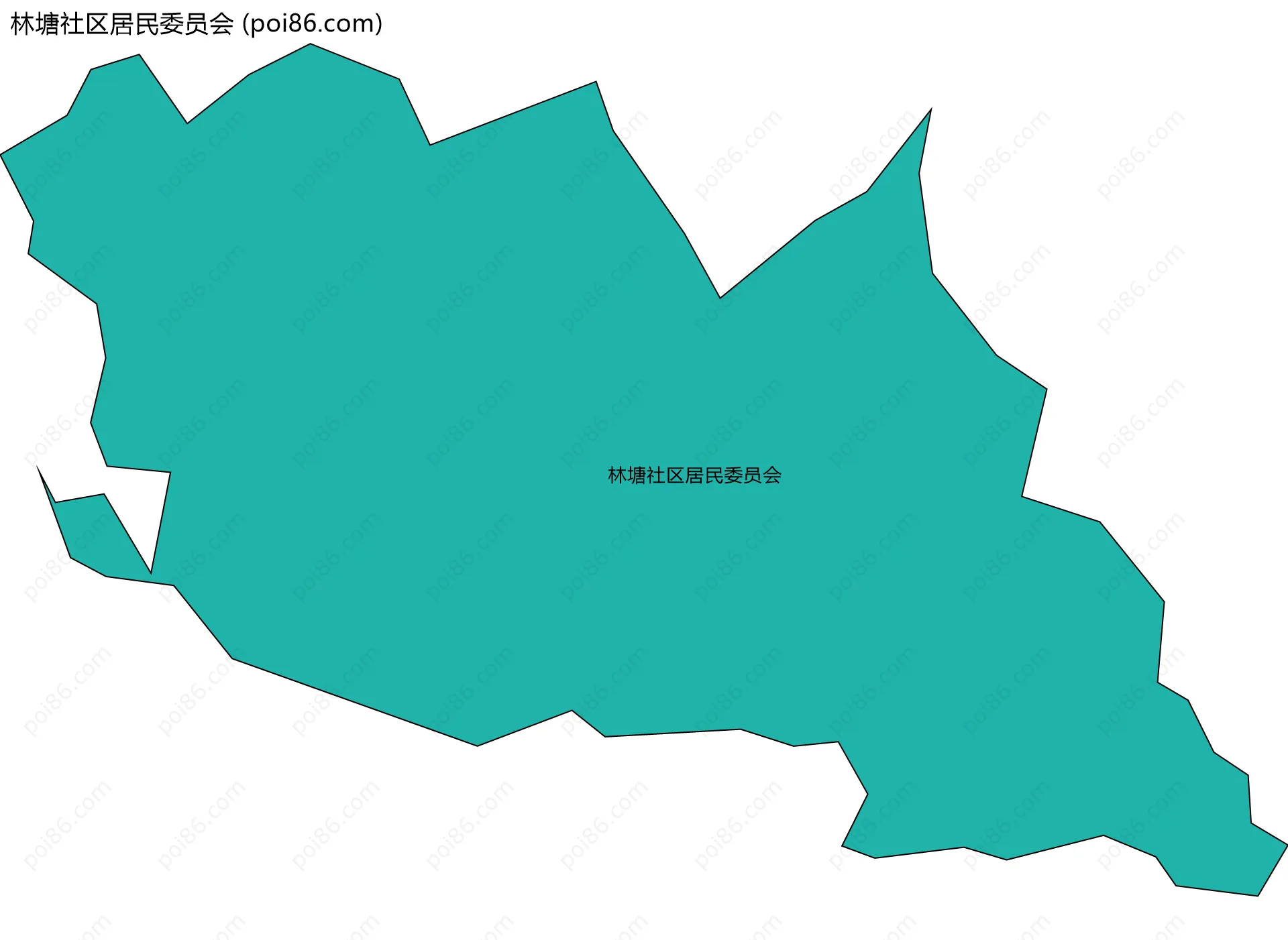 林塘社区居民委员会边界地图