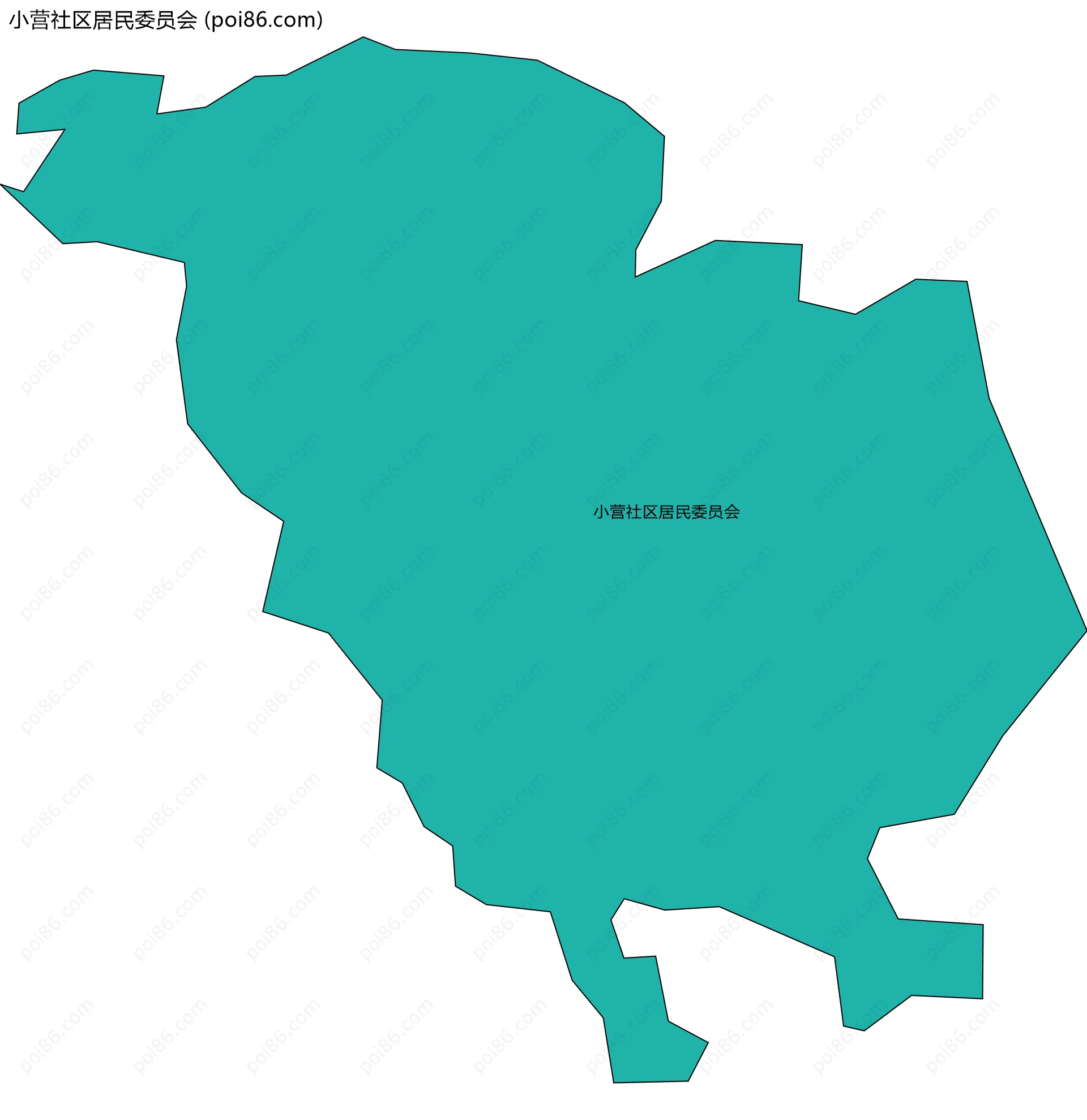小营社区居民委员会边界地图