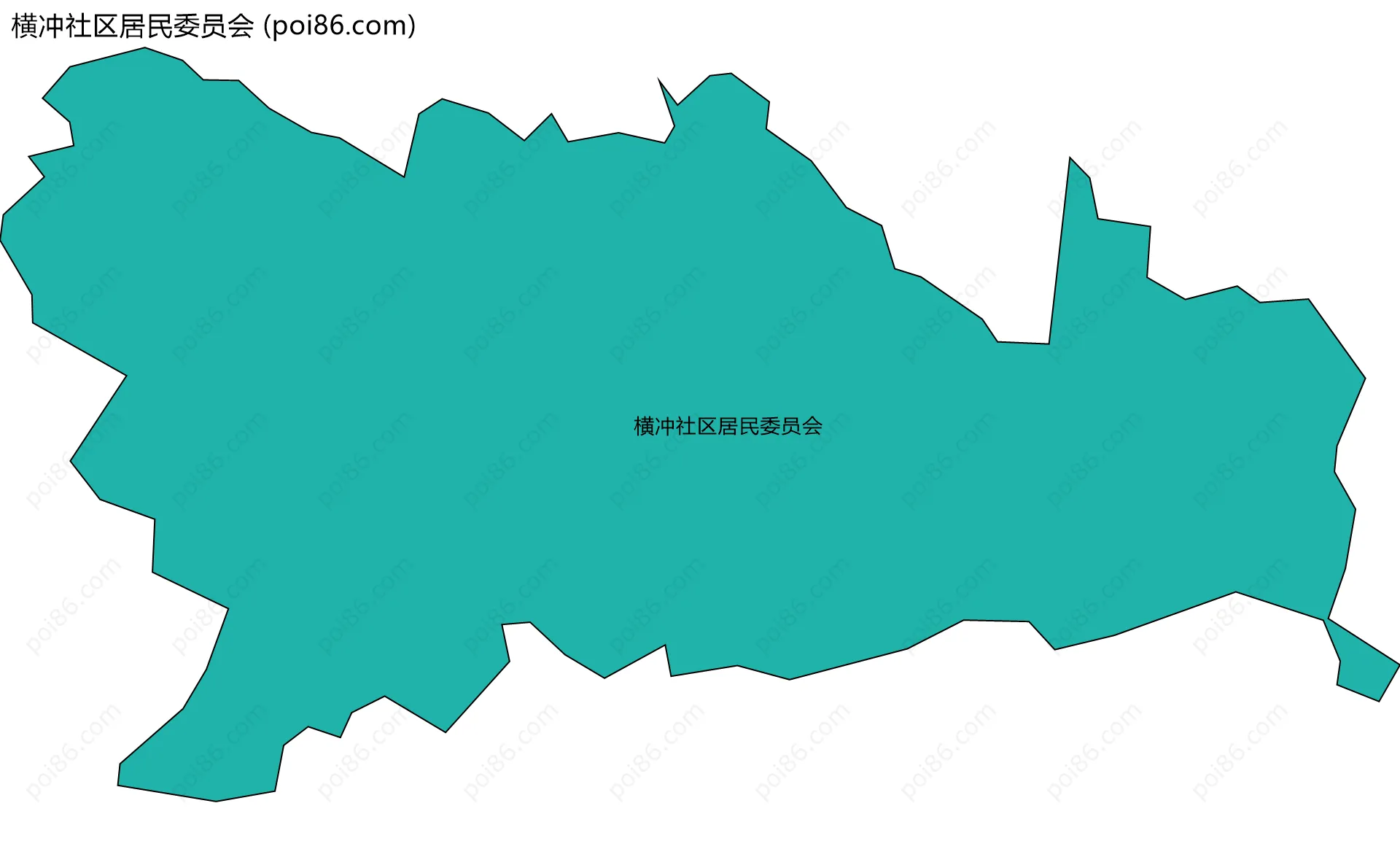 横冲社区居民委员会边界地图