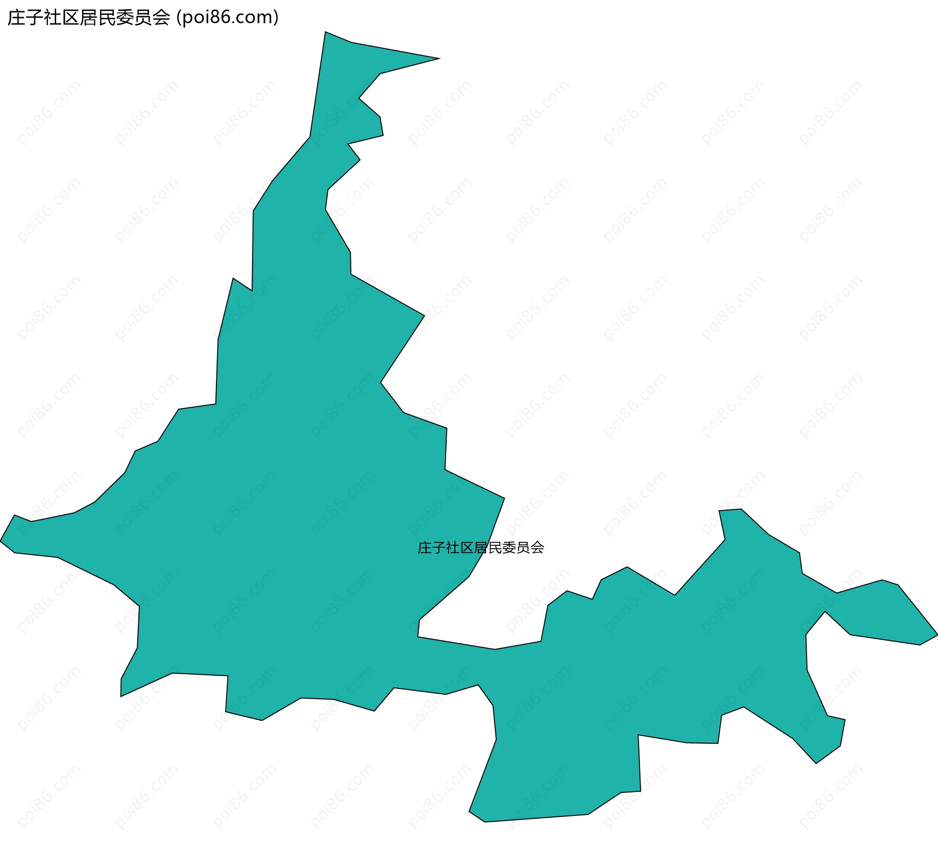 庄子社区居民委员会边界地图