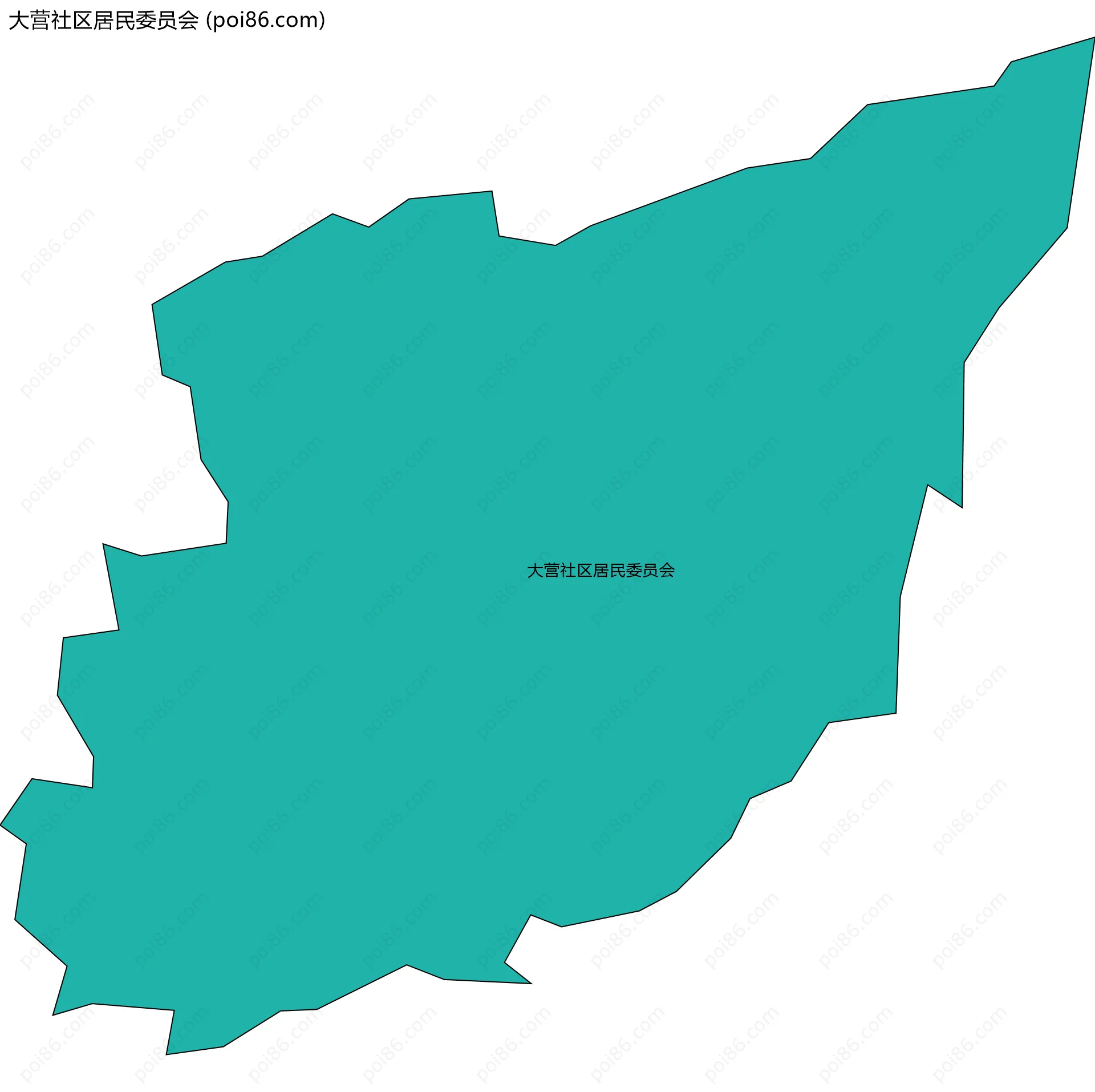 大营社区居民委员会边界地图