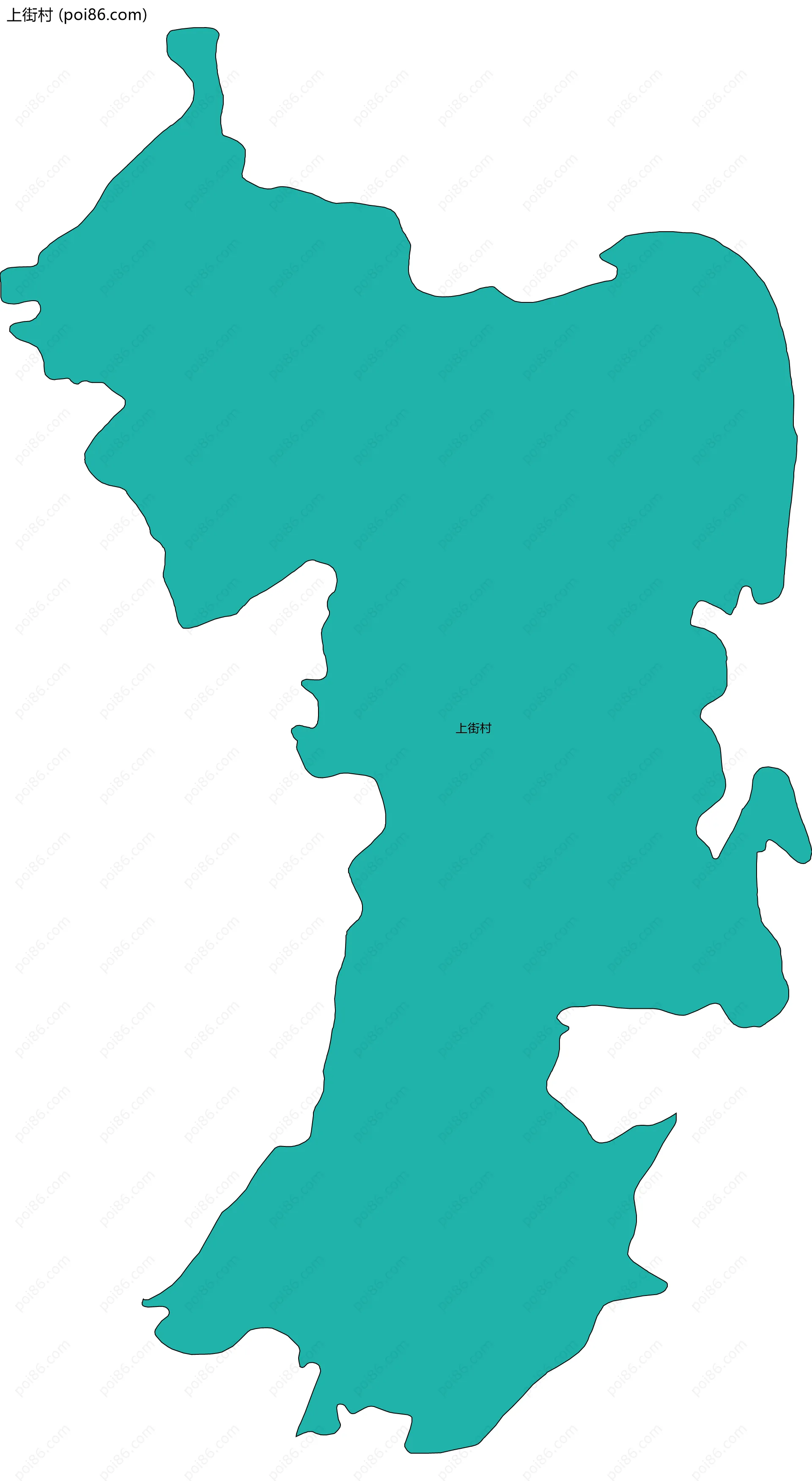 上街村边界地图