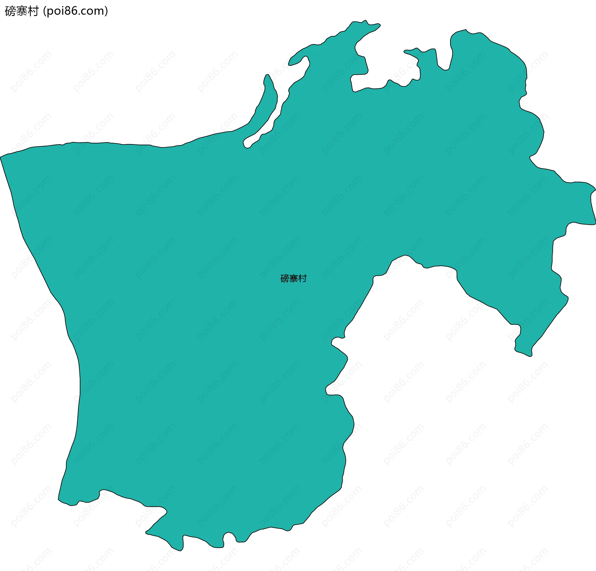 磅寨村边界地图