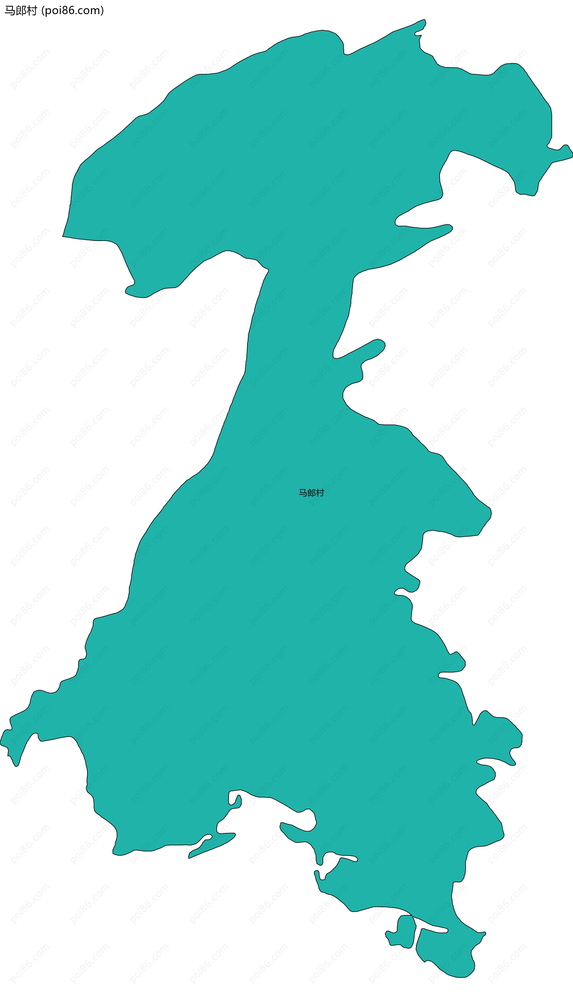 马郎村边界地图