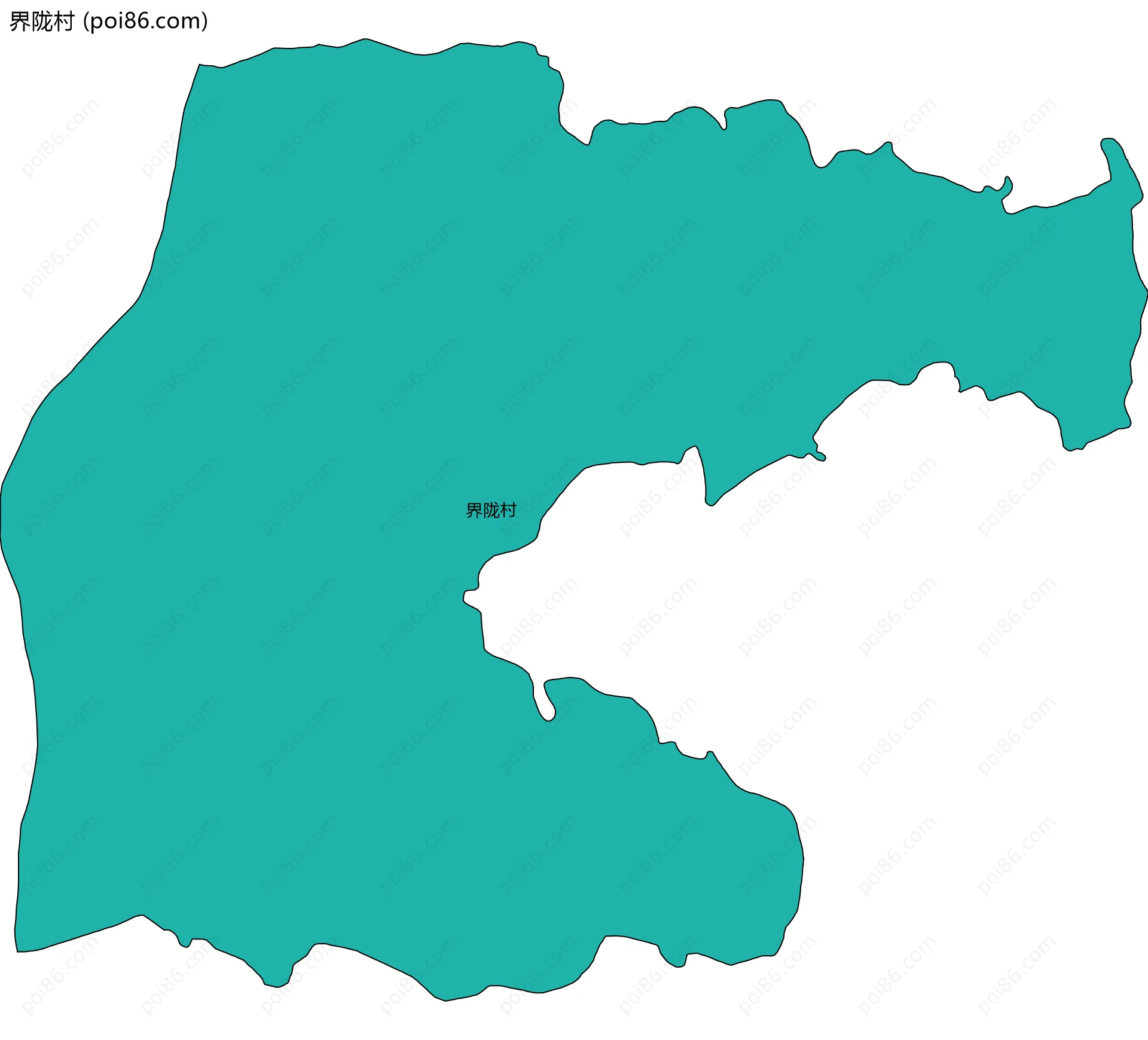 界陇村边界地图