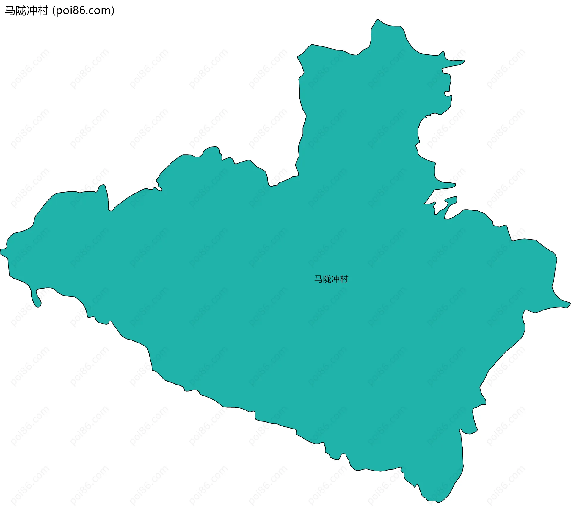马陇冲村边界地图