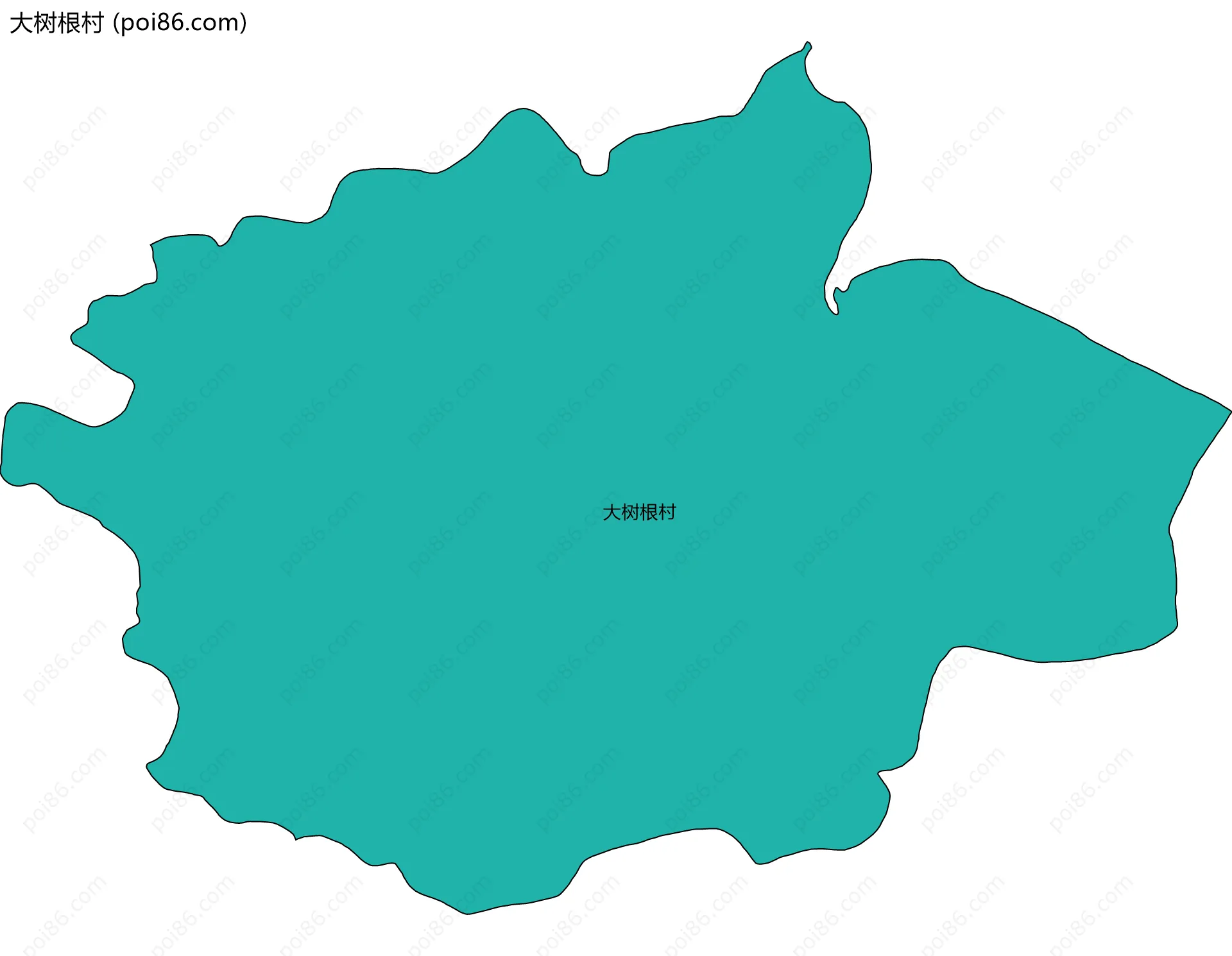 大树根村边界地图
