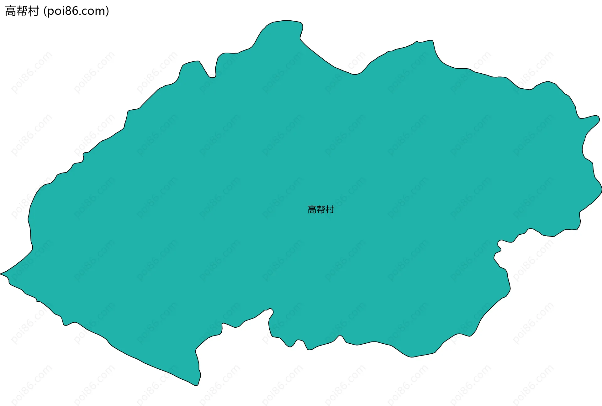 高帮村边界地图