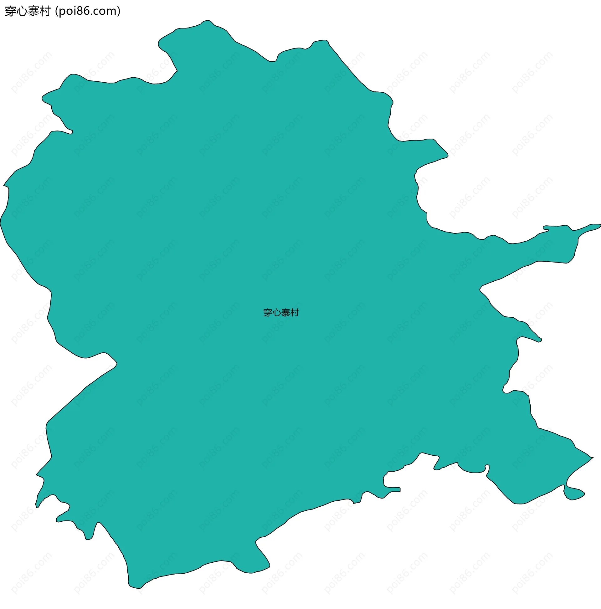 穿心寨村边界地图