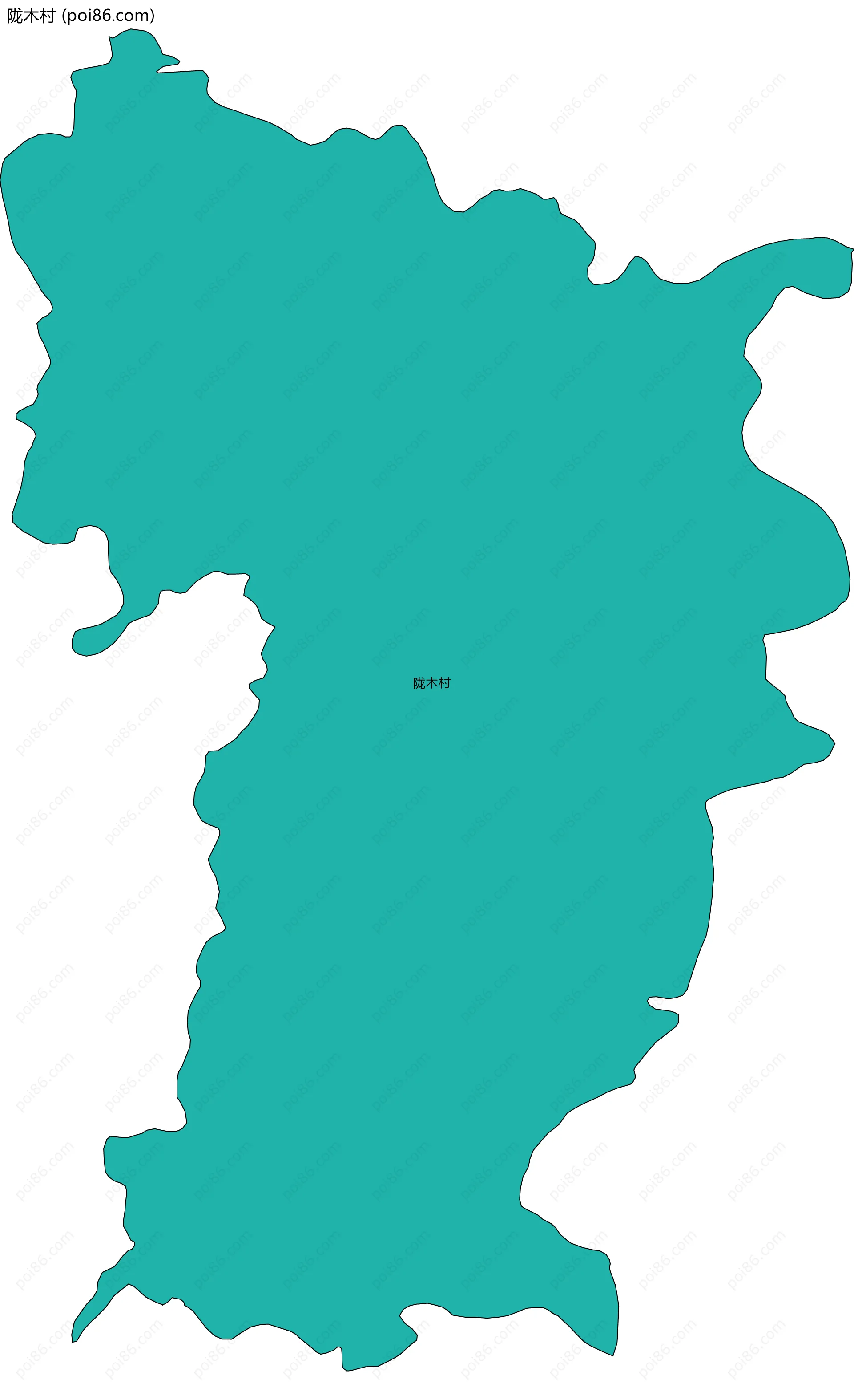 陇木村边界地图