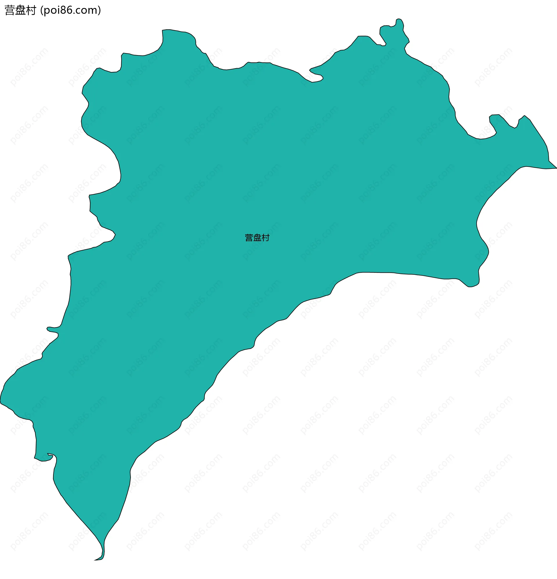 营盘村边界地图