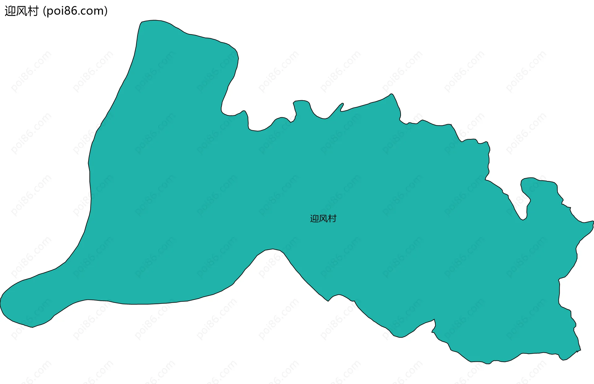 迎风村边界地图