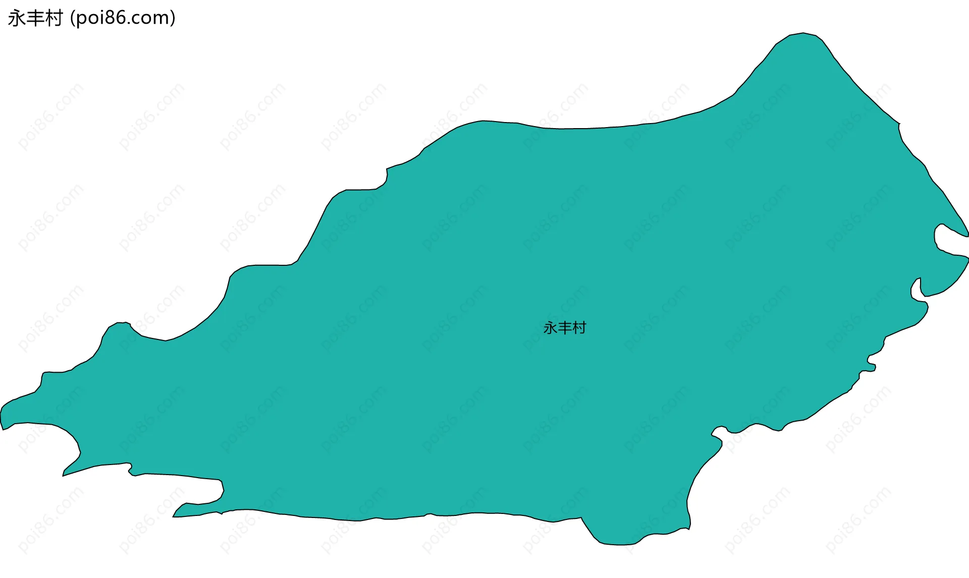 永丰村边界地图