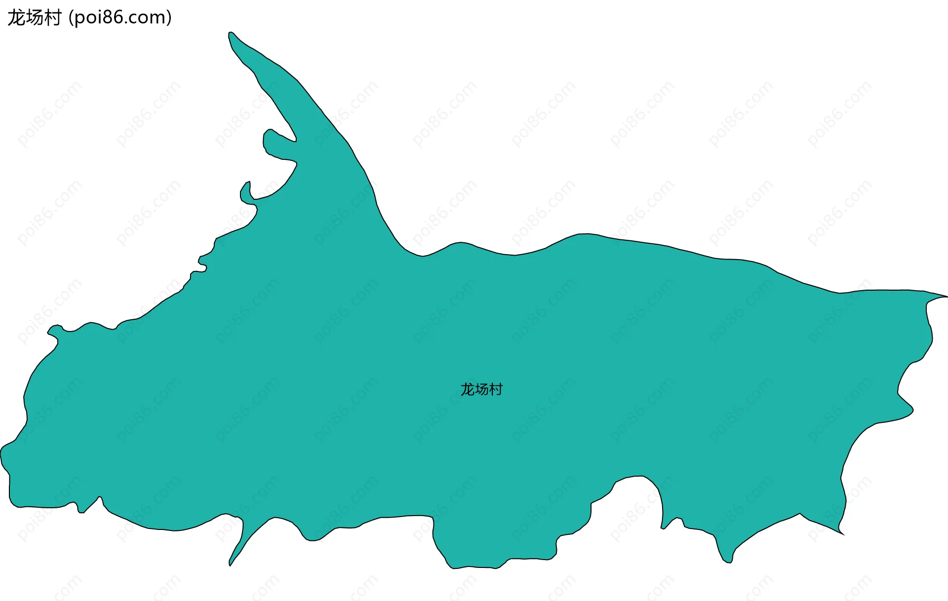 龙场村边界地图