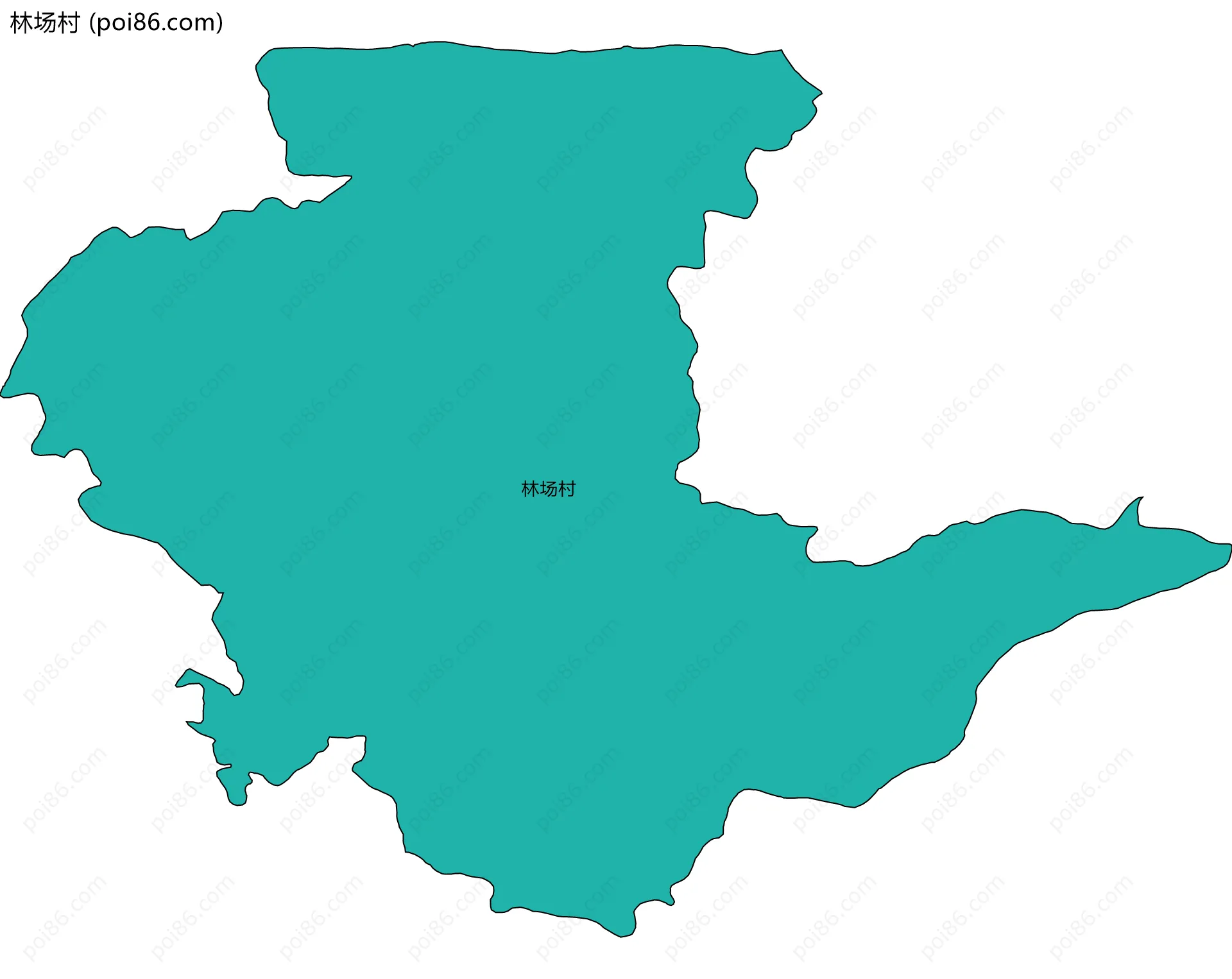 林场村边界地图
