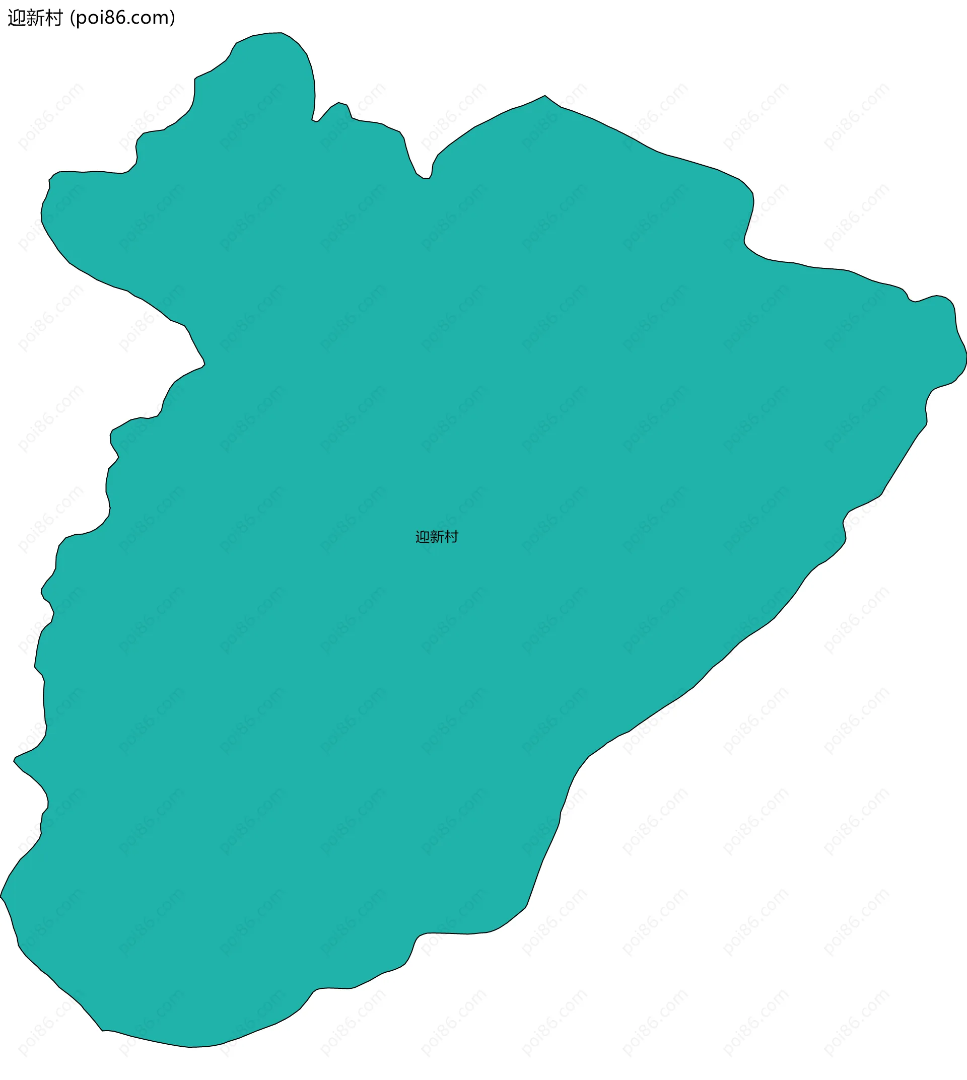 迎新村边界地图