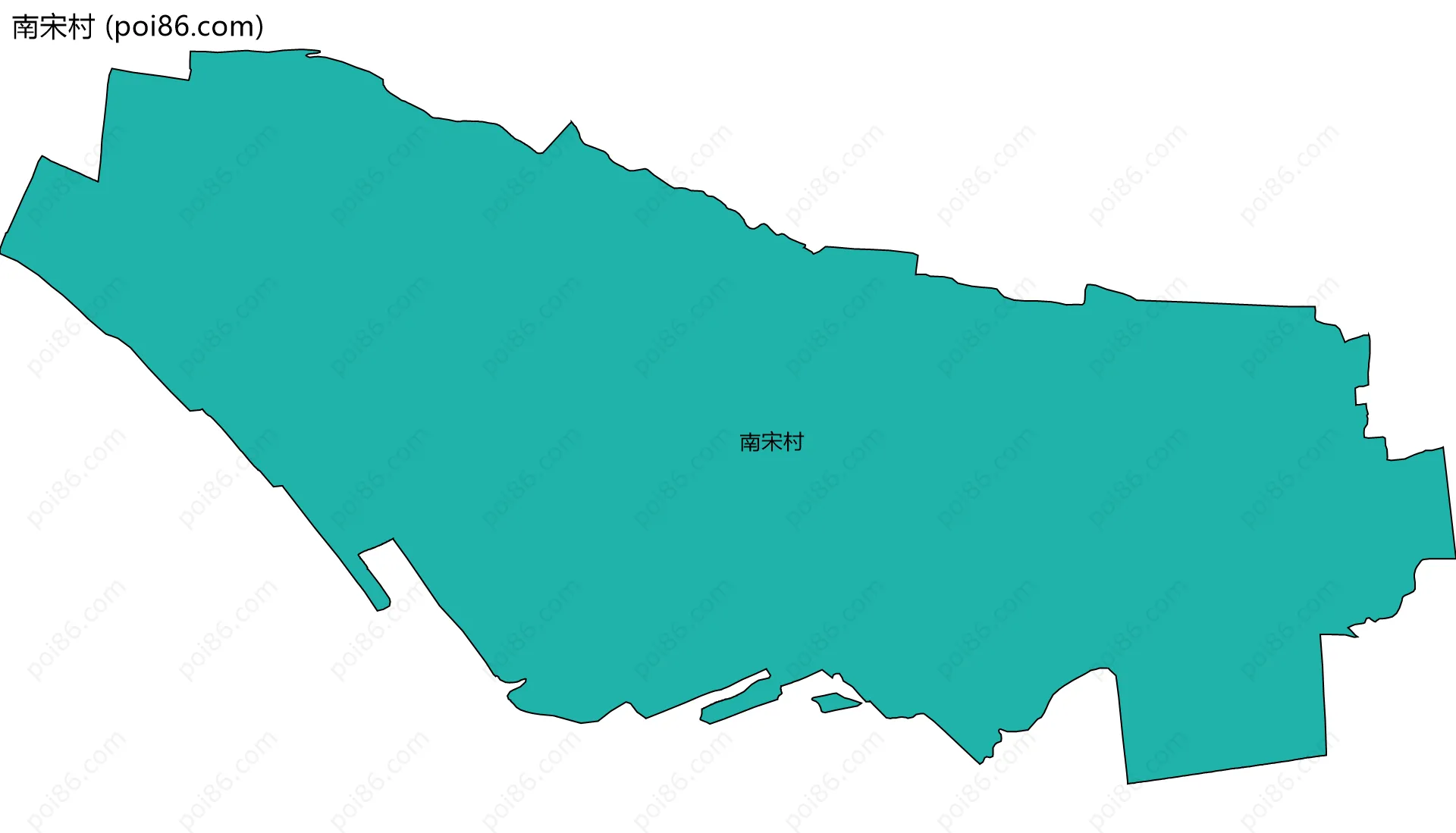 南宋村边界地图