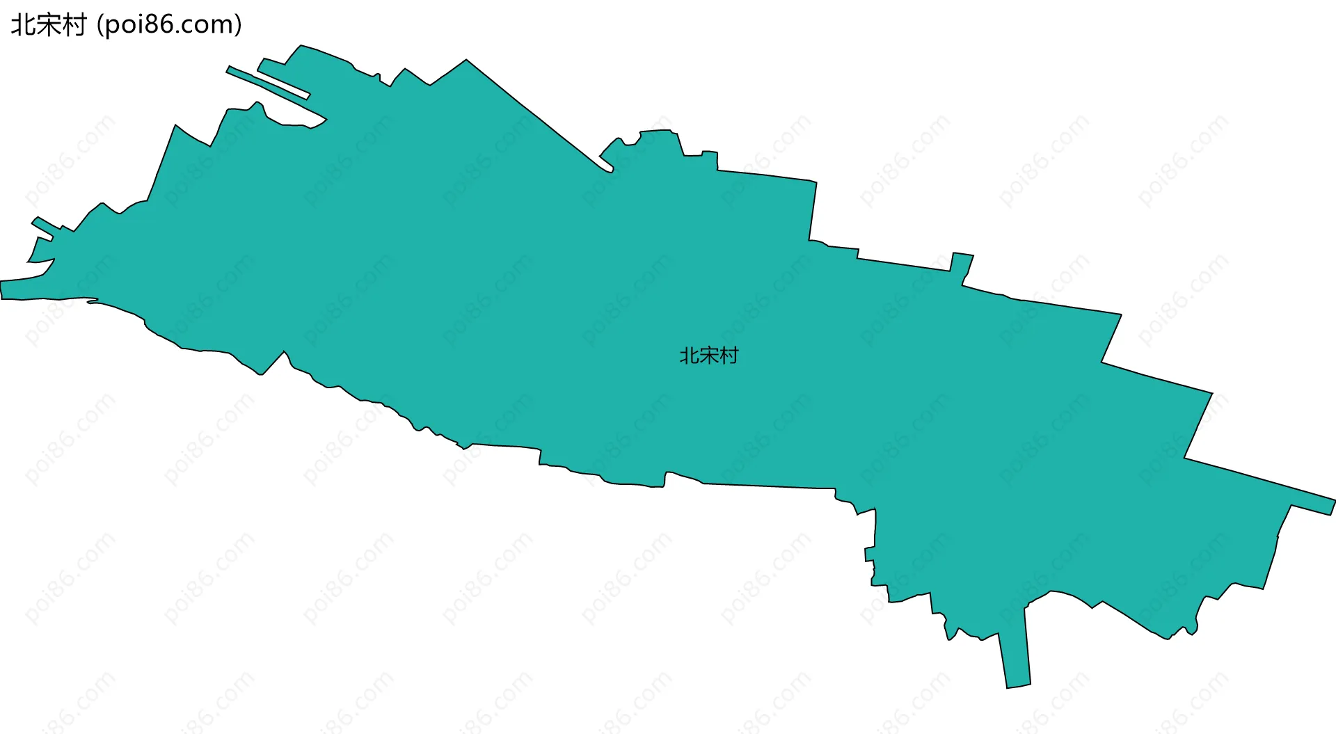北宋村边界地图