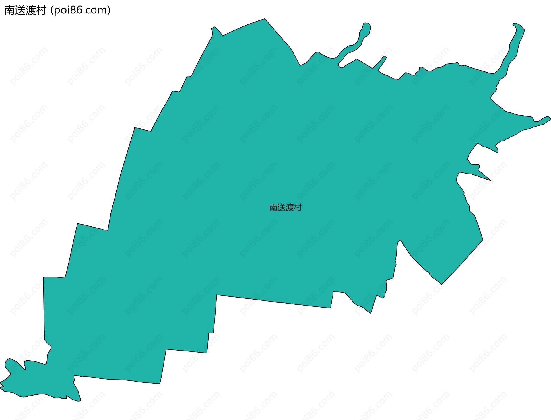 南送渡村边界地图