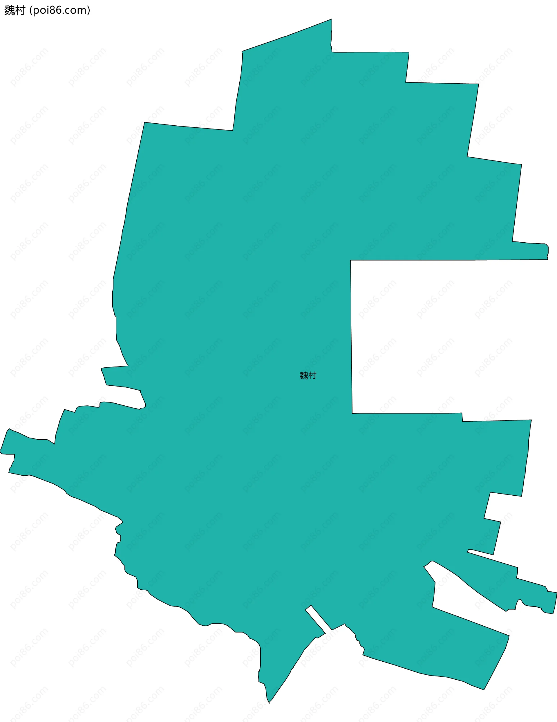 魏村边界地图