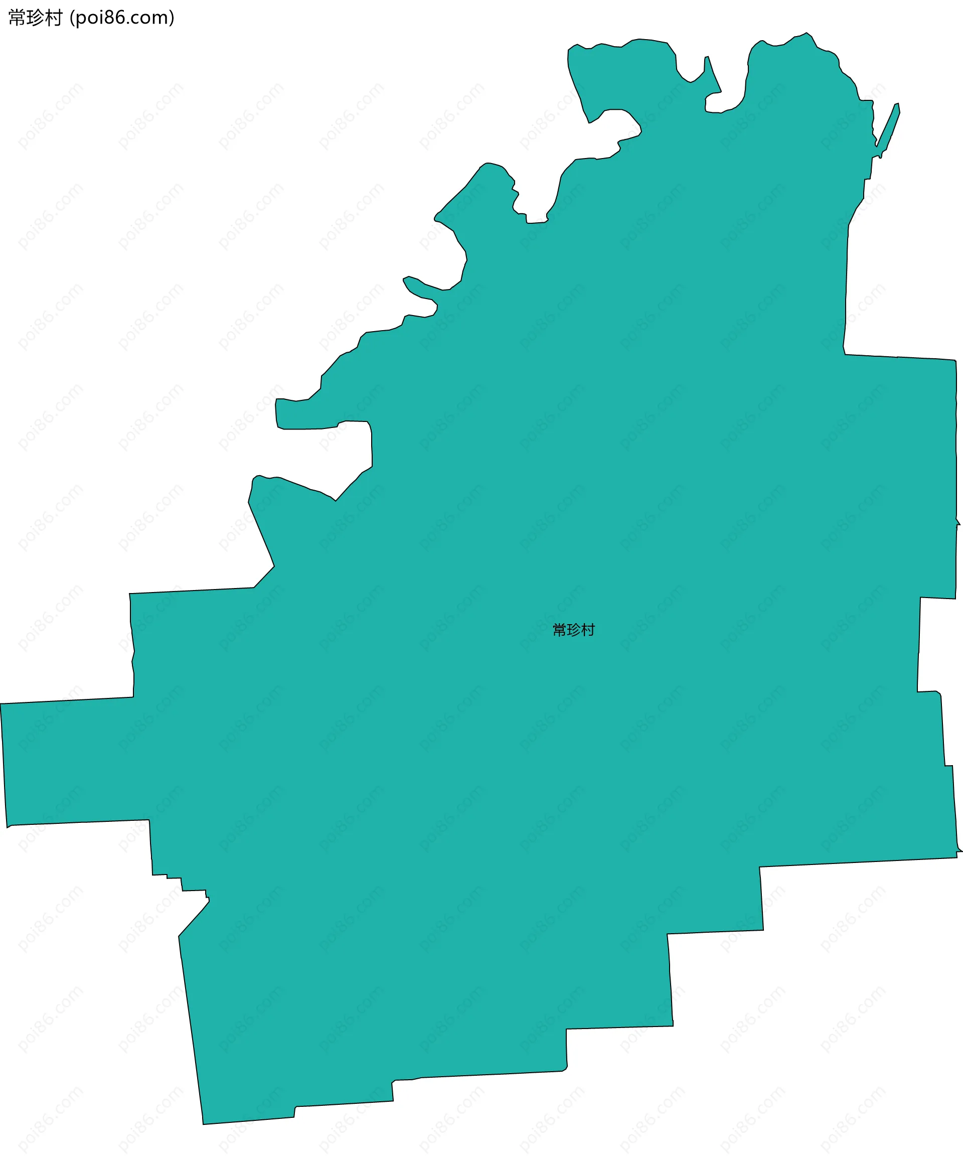 常珍村边界地图