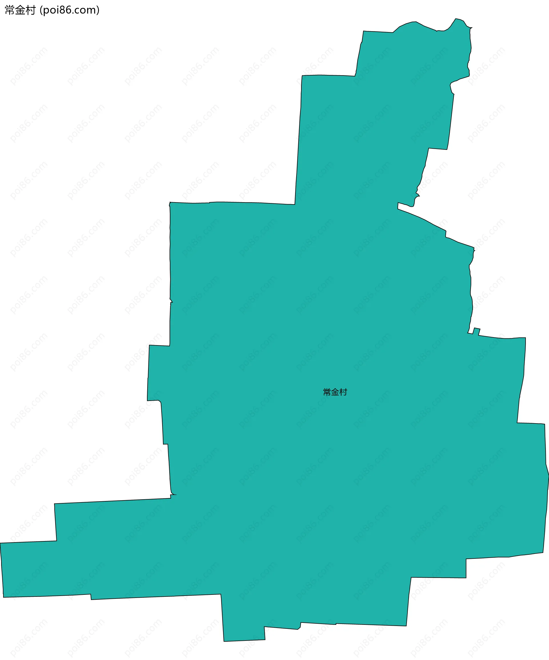常金村边界地图