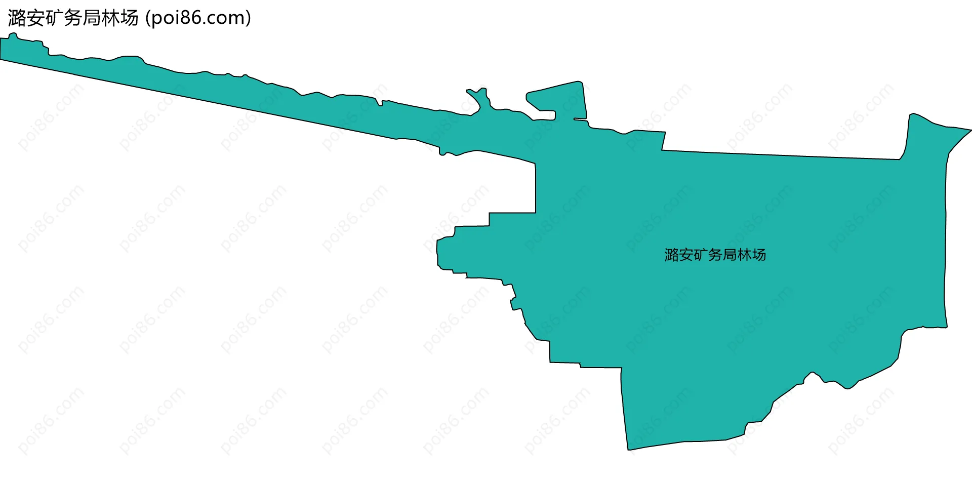 潞安矿务局林场边界地图