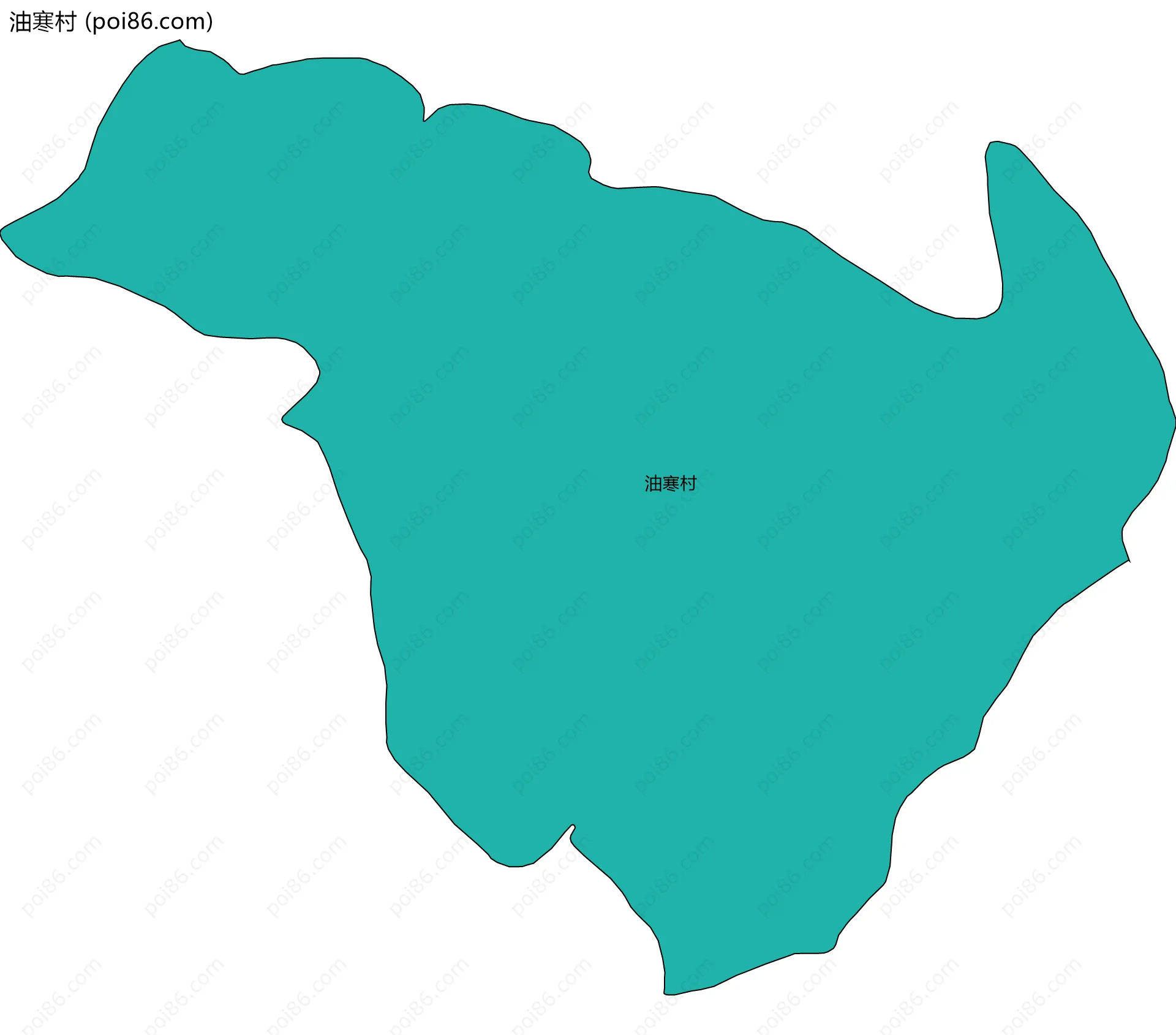 油寒村边界地图