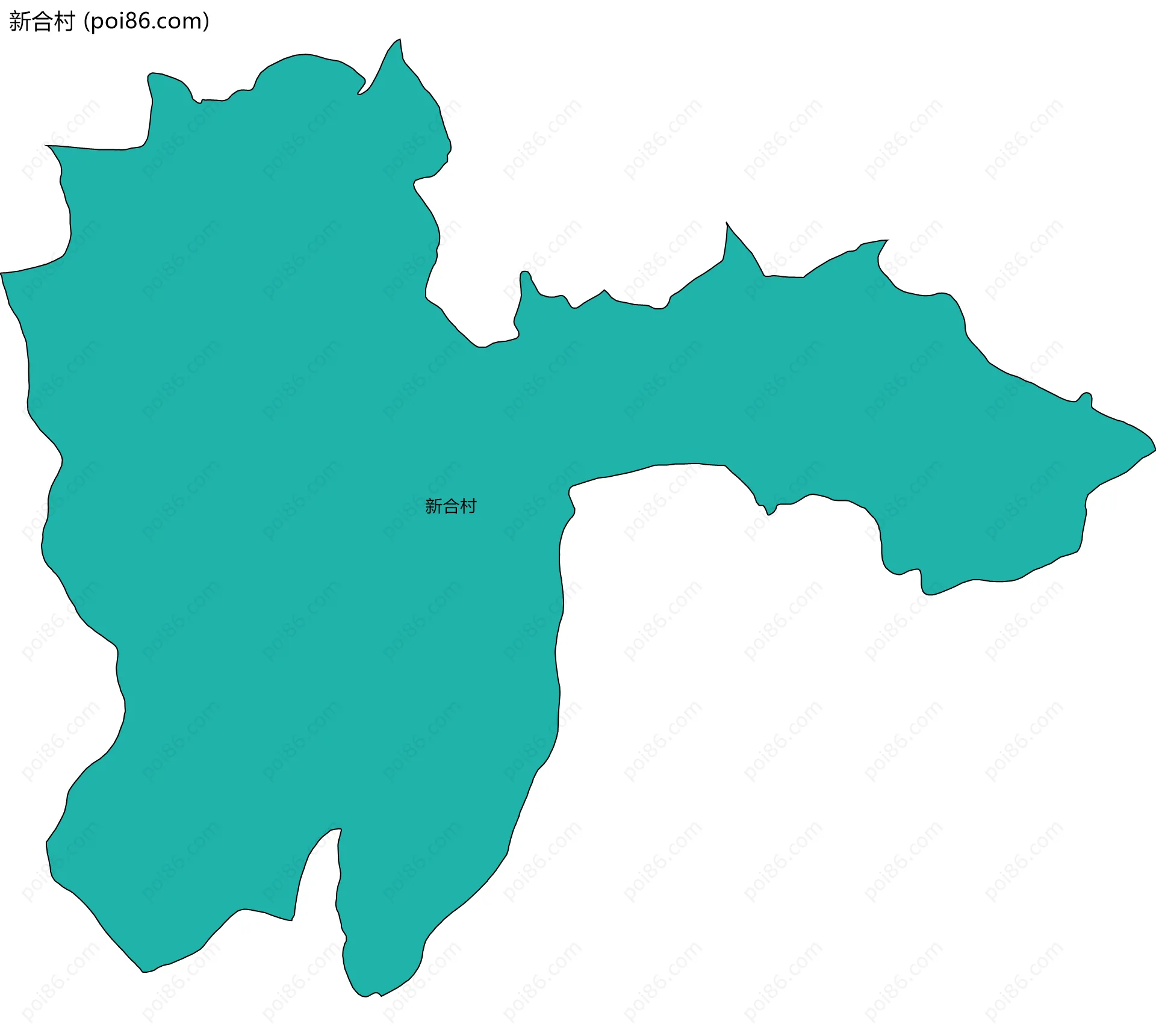 新合村边界地图