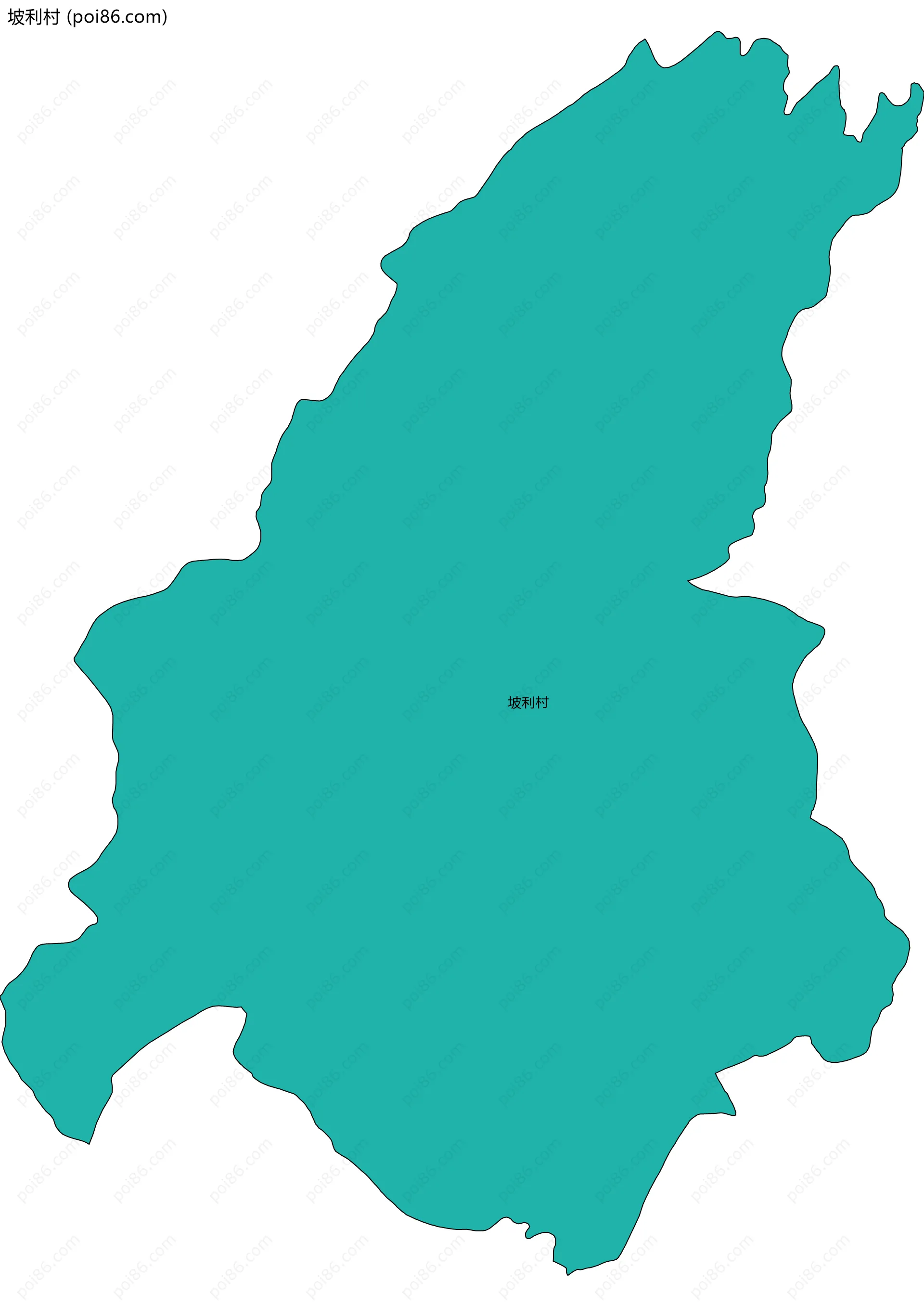 坡利村边界地图