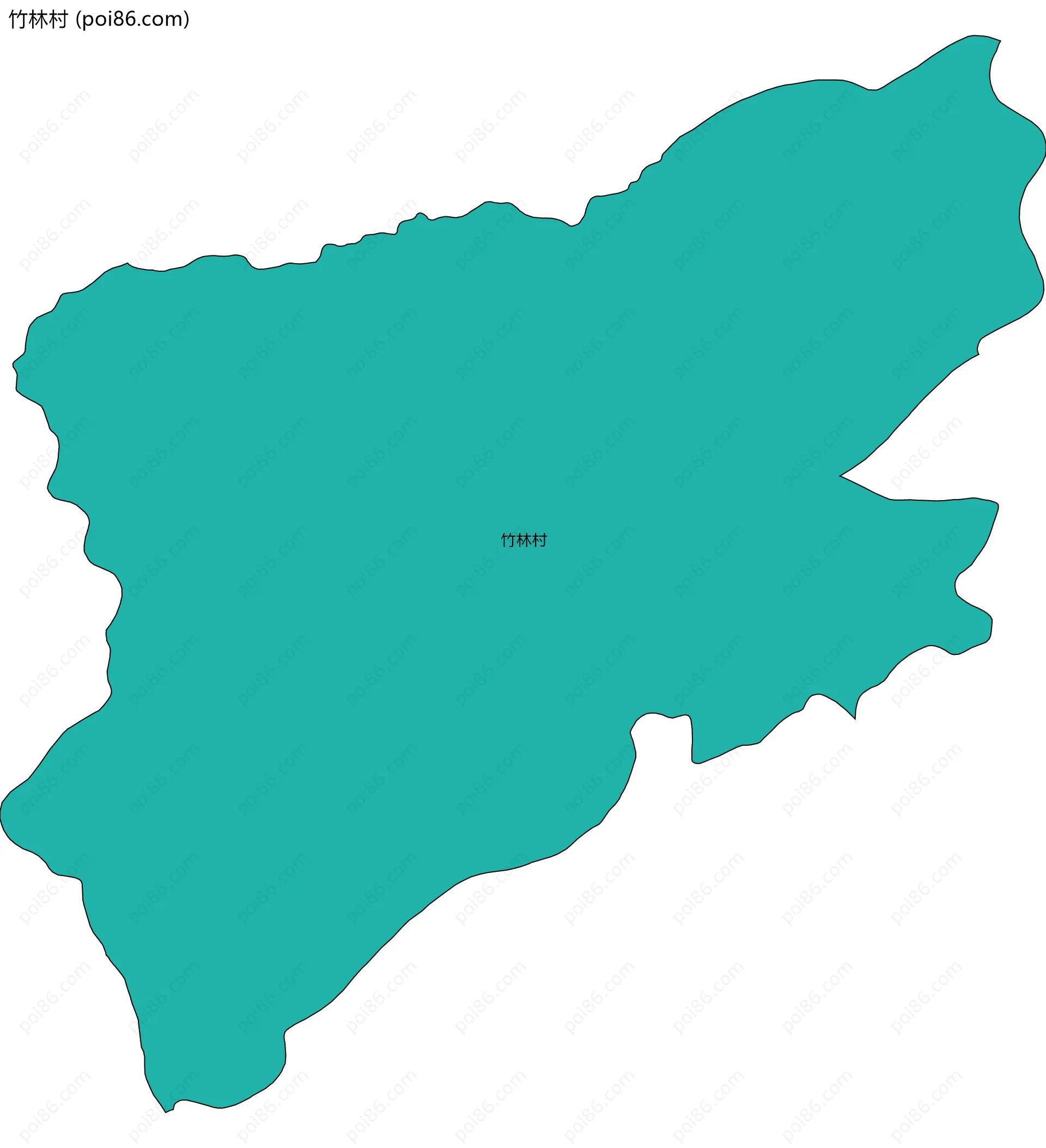 竹林村边界地图