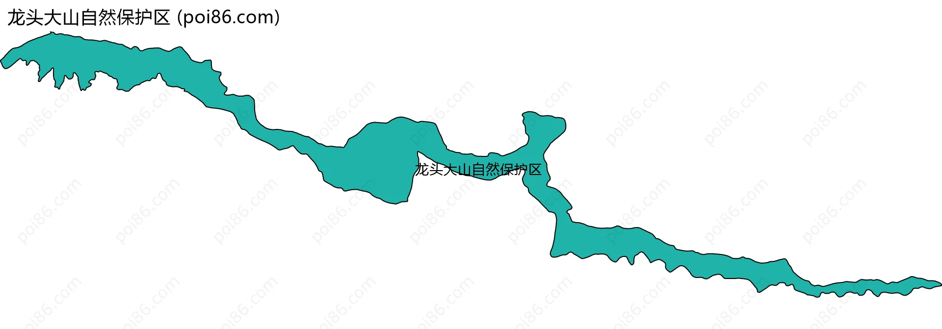 龙头大山自然保护区边界地图
