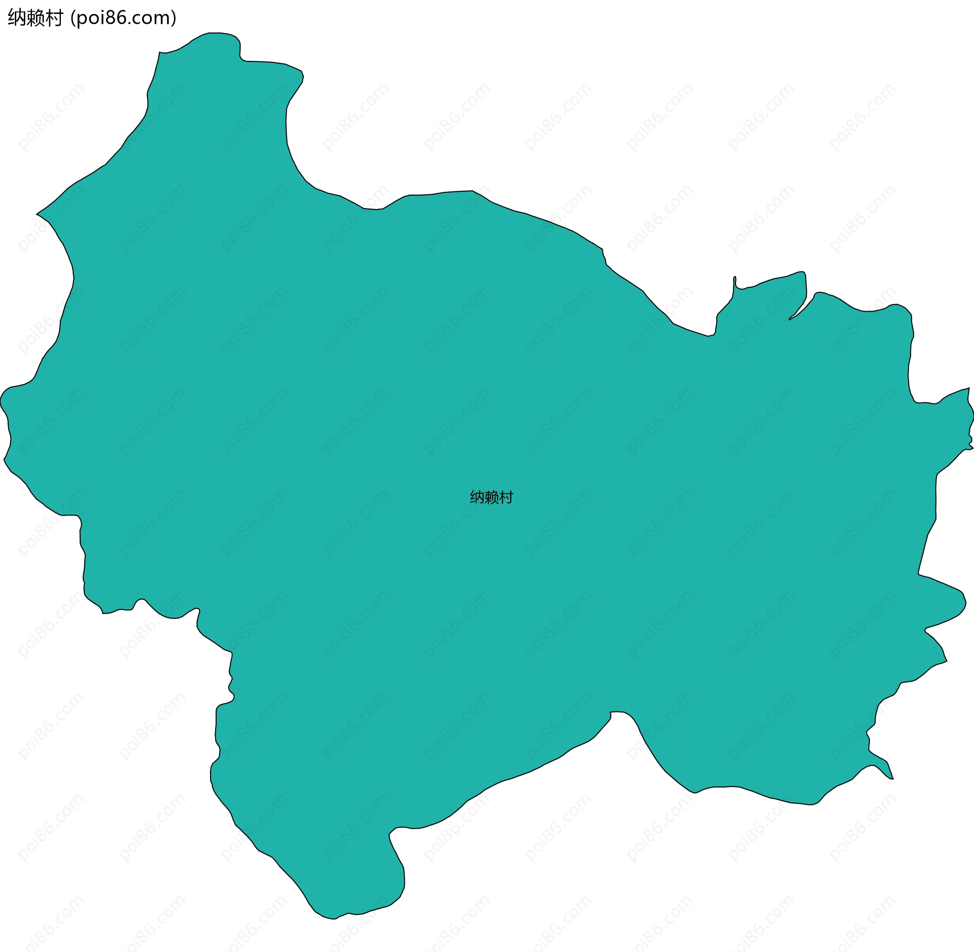 纳赖村边界地图