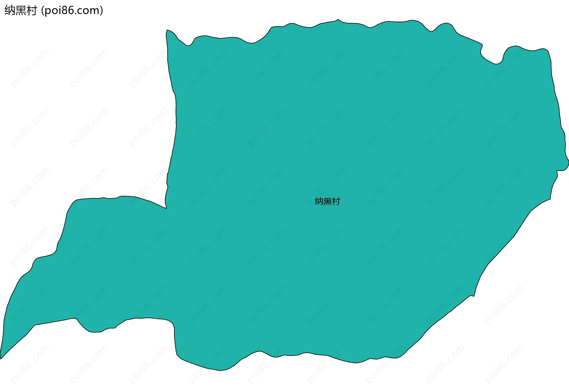 纳黑村边界地图
