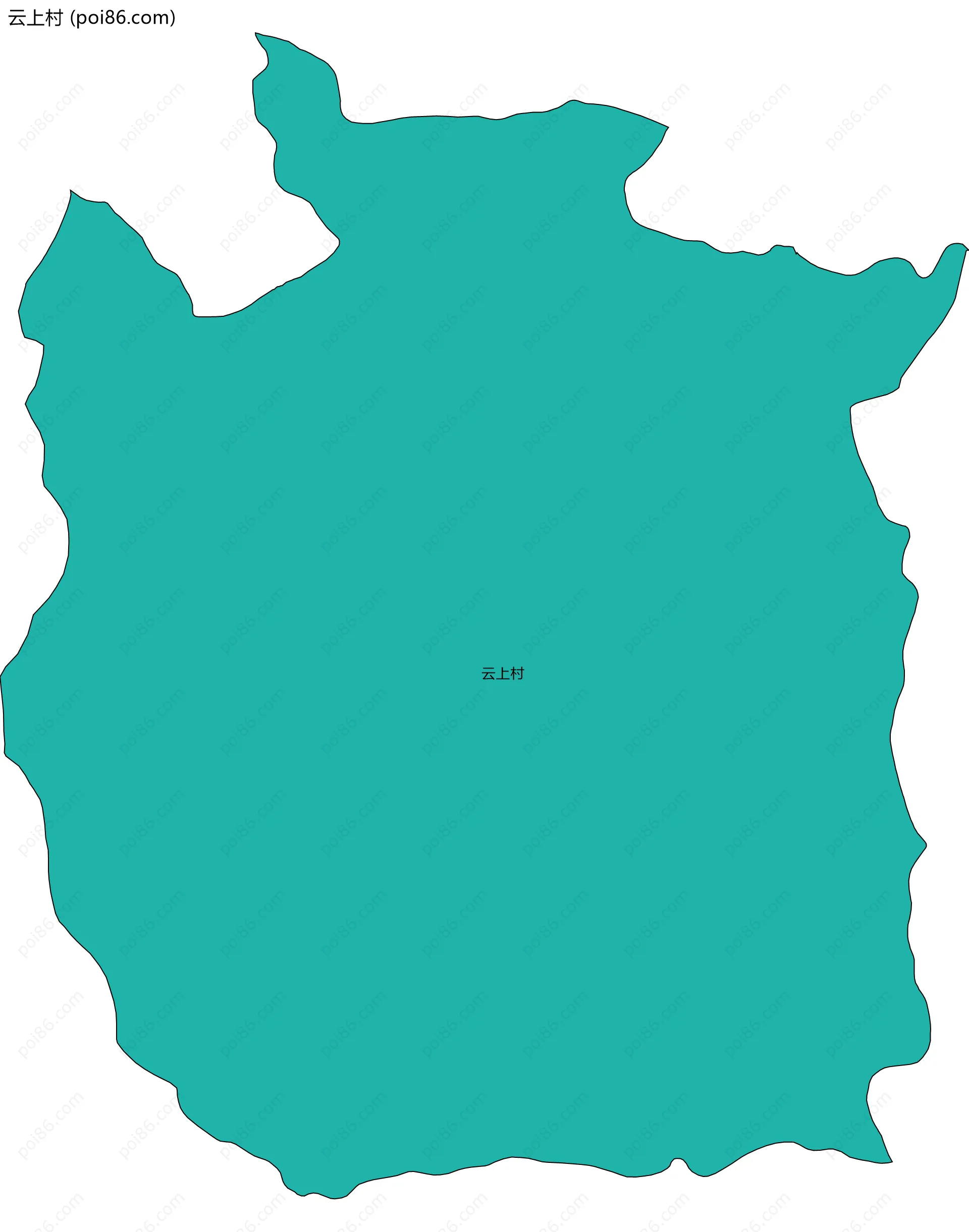 云上村边界地图