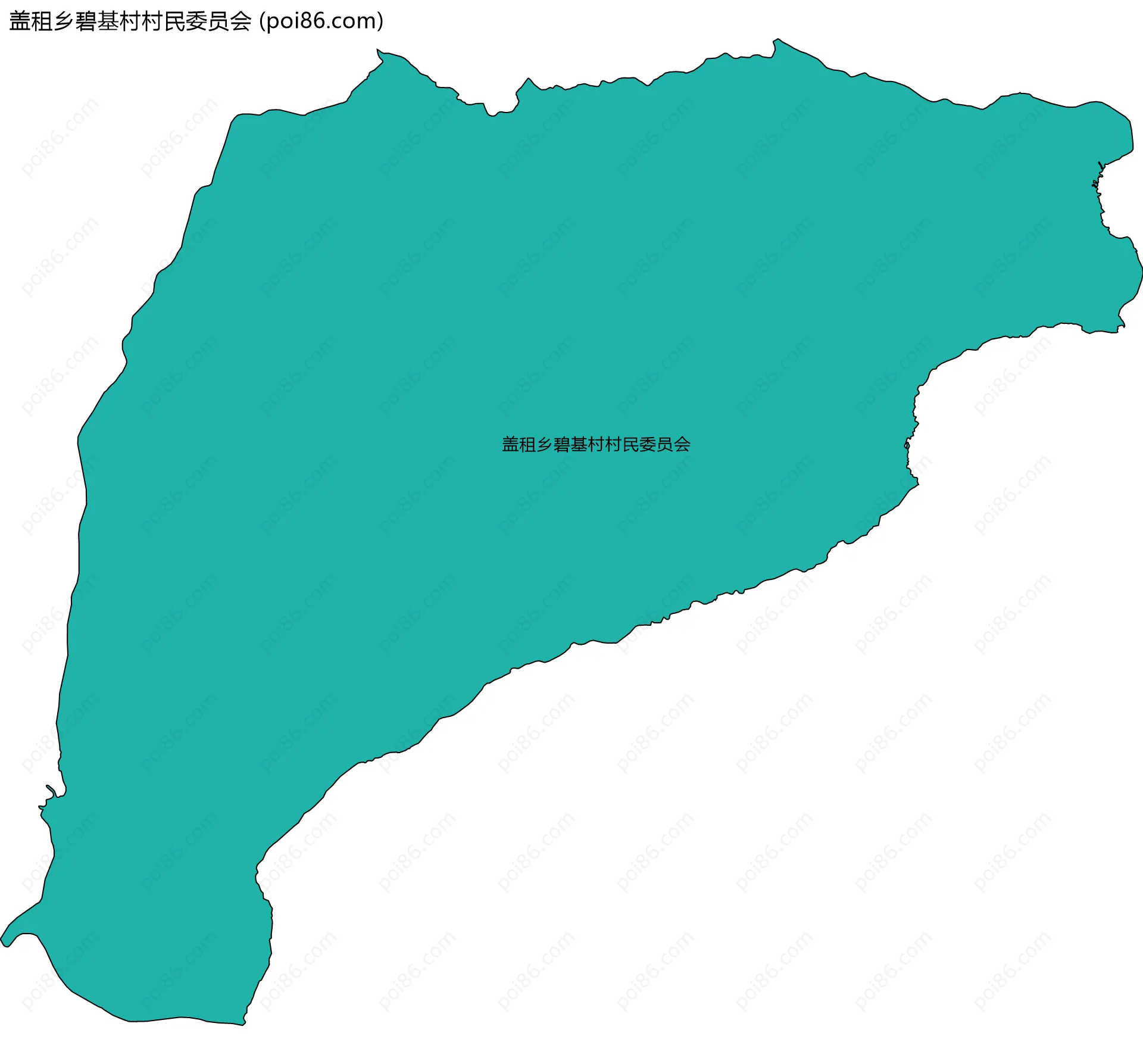 盖租乡碧基村村民委员会边界地图