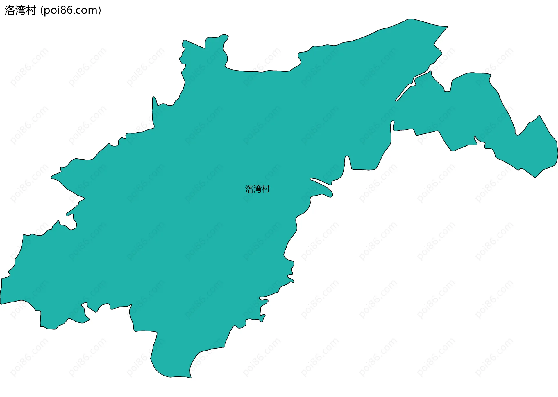 洛湾村边界地图