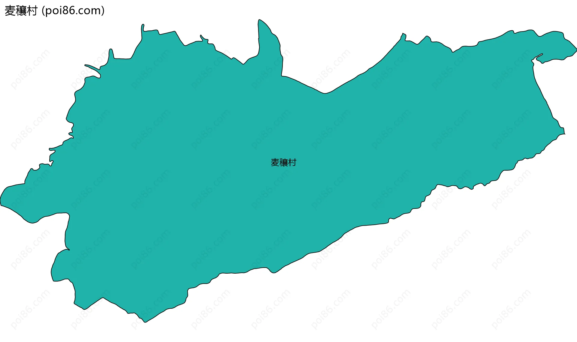 麦穰村边界地图