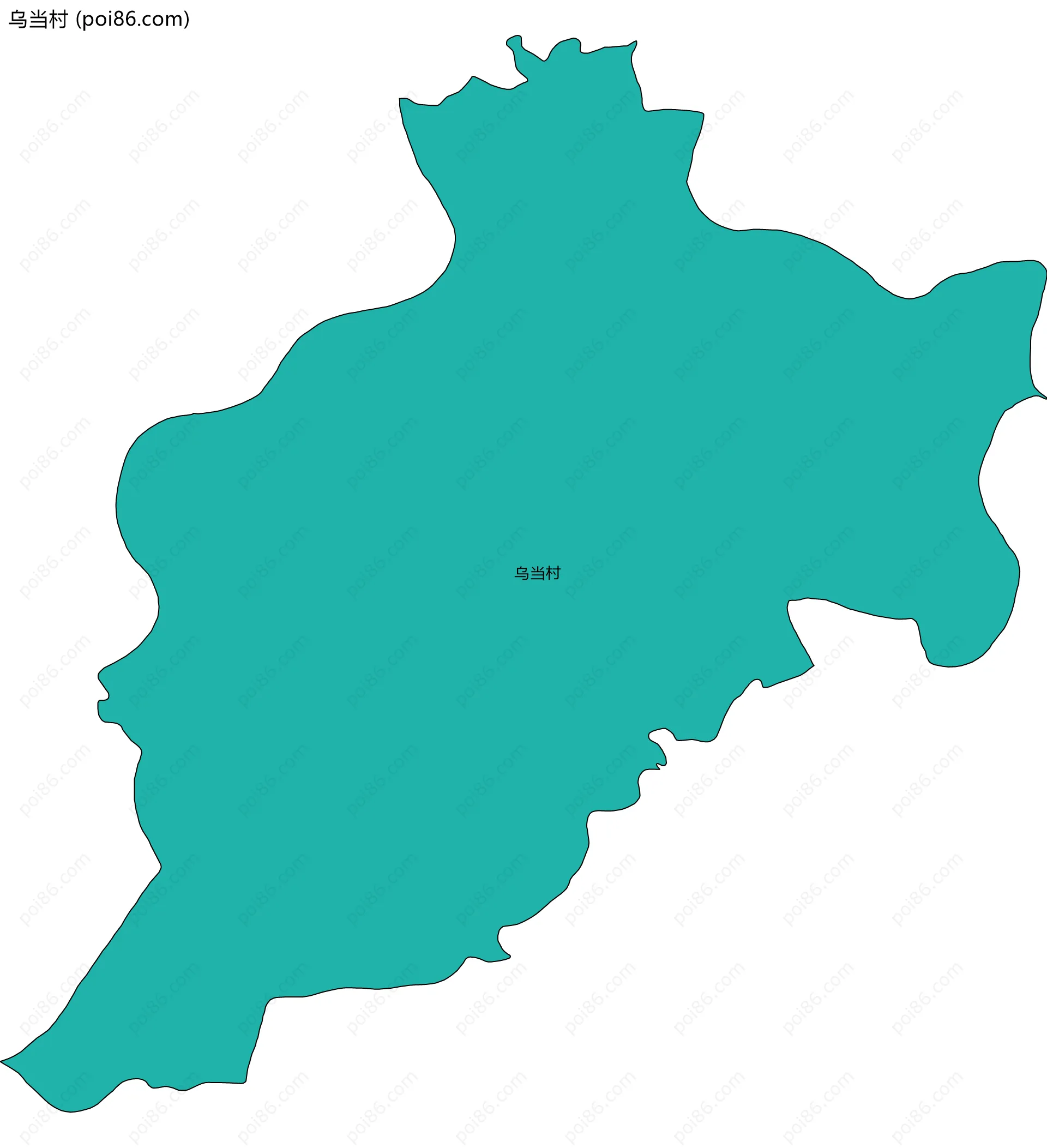 乌当村边界地图