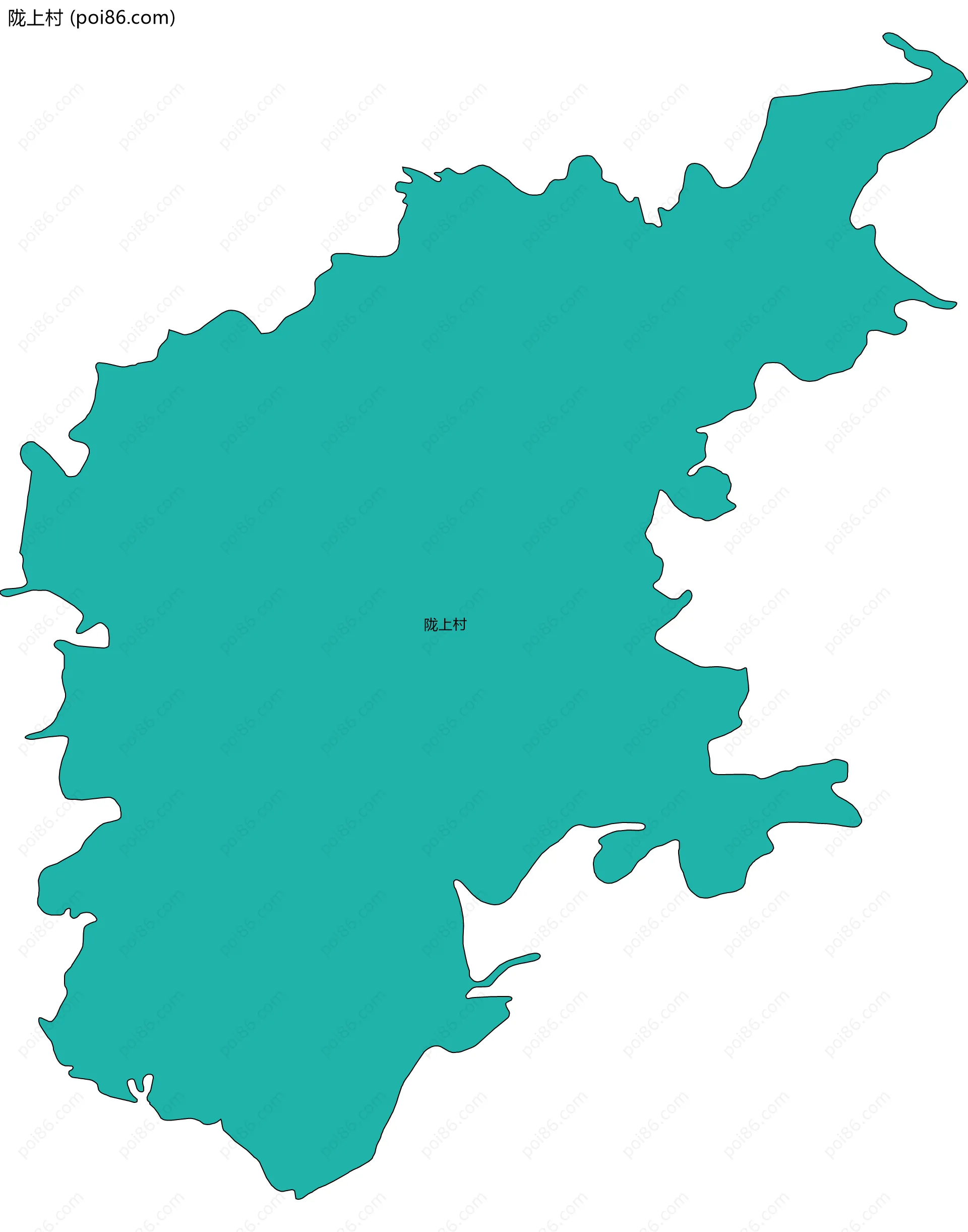 陇上村边界地图