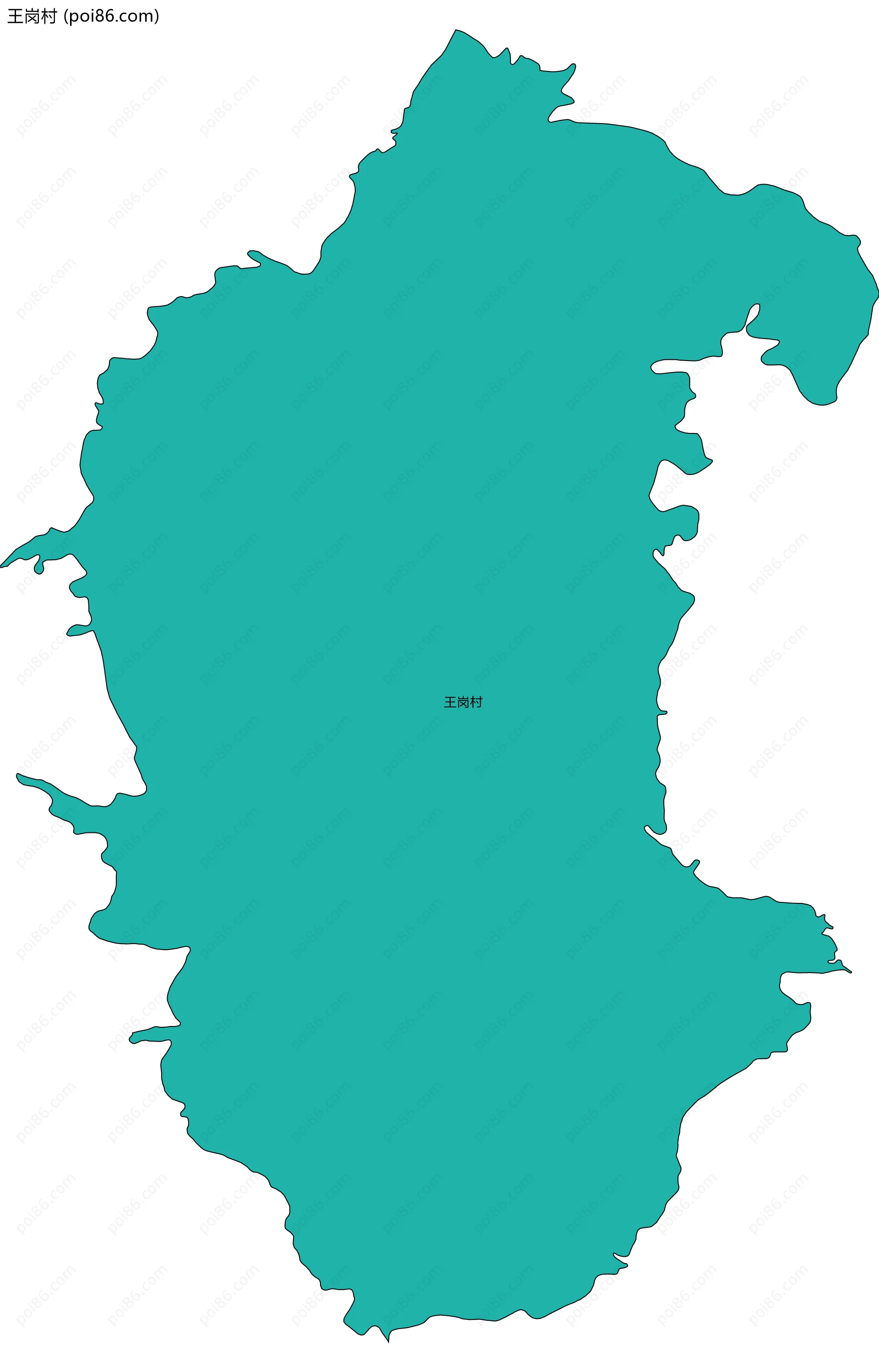 王岗村边界地图