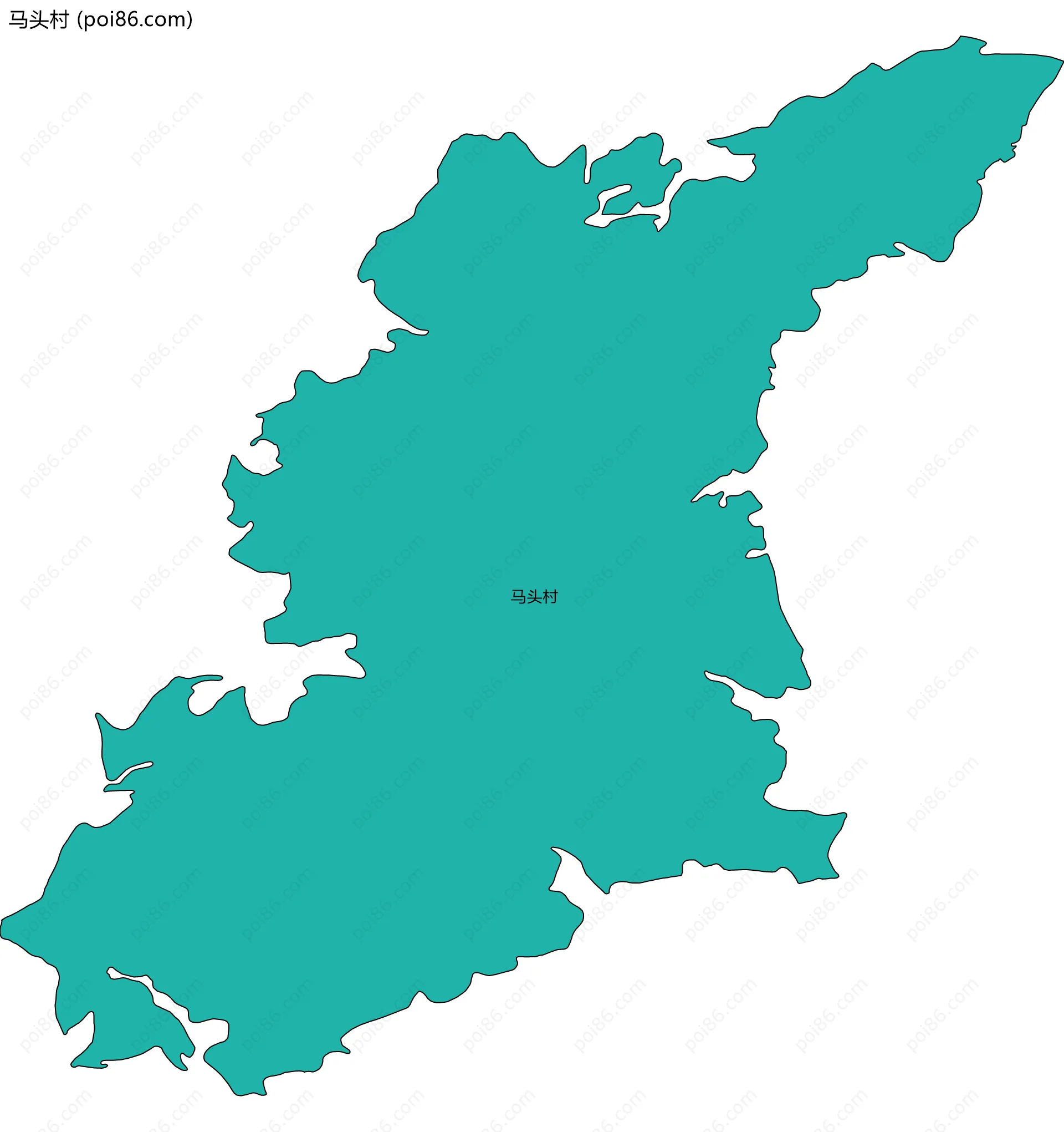 马头村边界地图