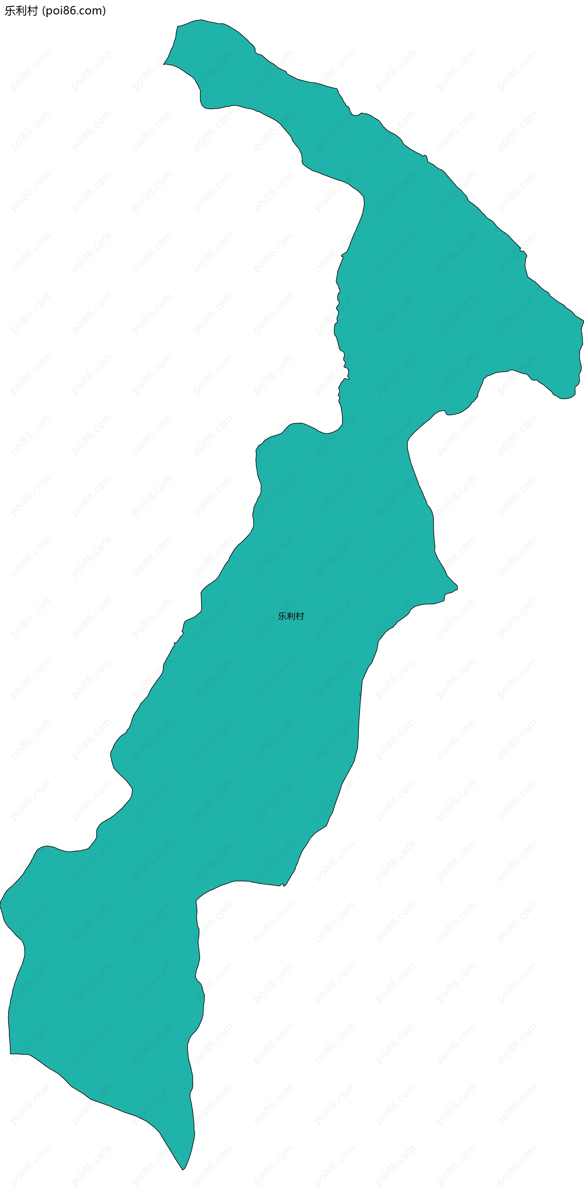 乐利村边界地图