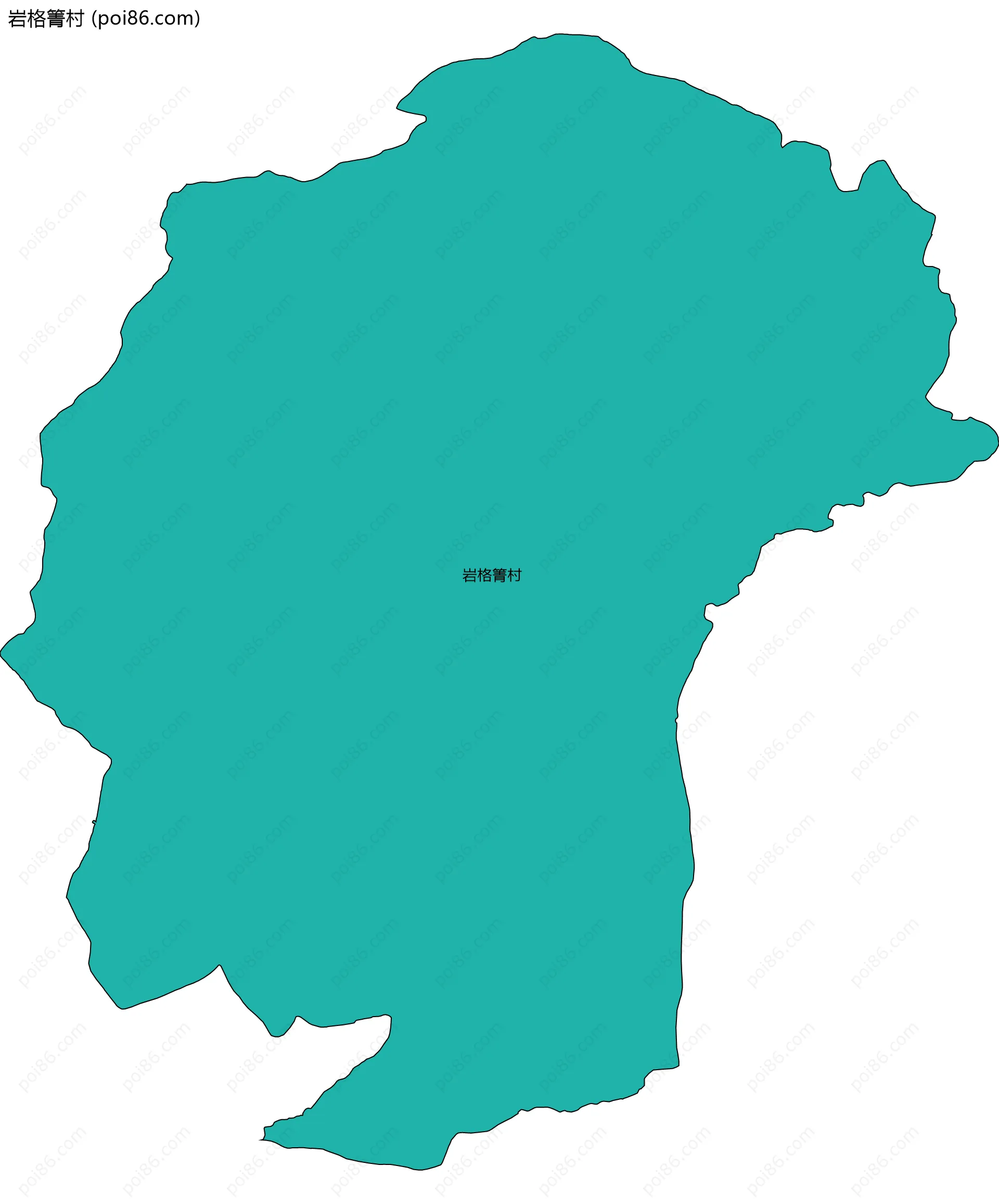 岩格箐村边界地图
